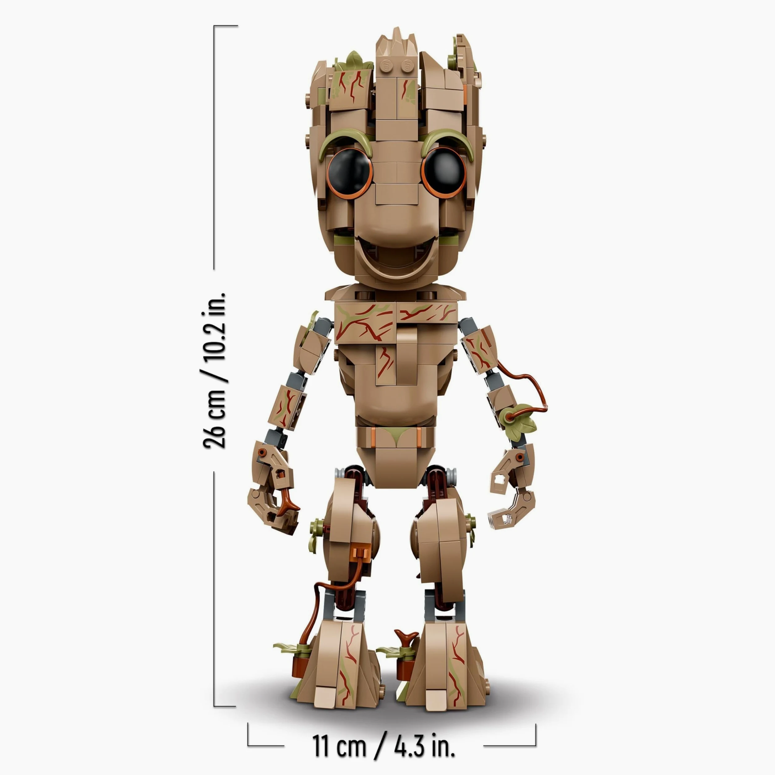 LEGO Marvel Yo Soy Groot, Figura de Decoración para Construir, Juguete de Construcción, Regalo de Guardianes de la Galaxia 2 para Niños, Niñas de 10 Años o Más y Fans de los Vengadores 76217