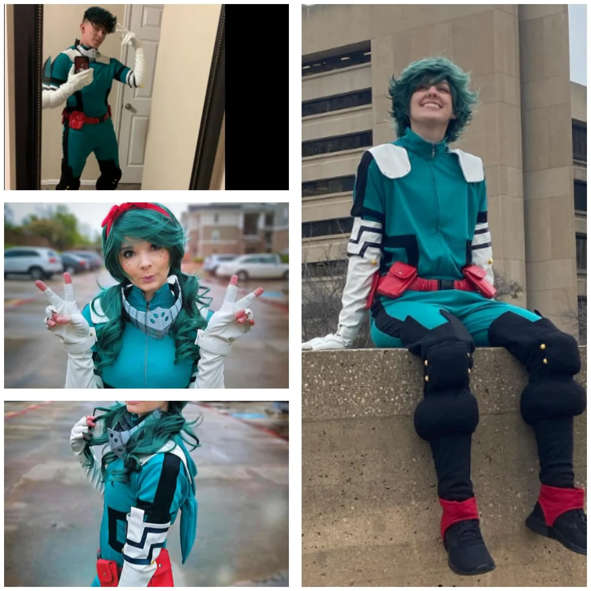 My Hero Academia - Conjunto de disfraz de cosplay Midoriya Izuku para cosplay de dibujos animados para Halloween para niños y adultos