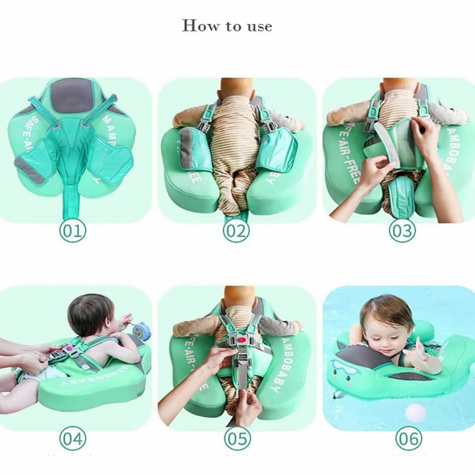 Flotador para Bebés para Natación Flotador Infantil para Piscinas | Flotador Estable con Sombrilla Protectora Solar para Viajes y Verano en Playa o Lago, para Bebés de 3 a 24 Meses