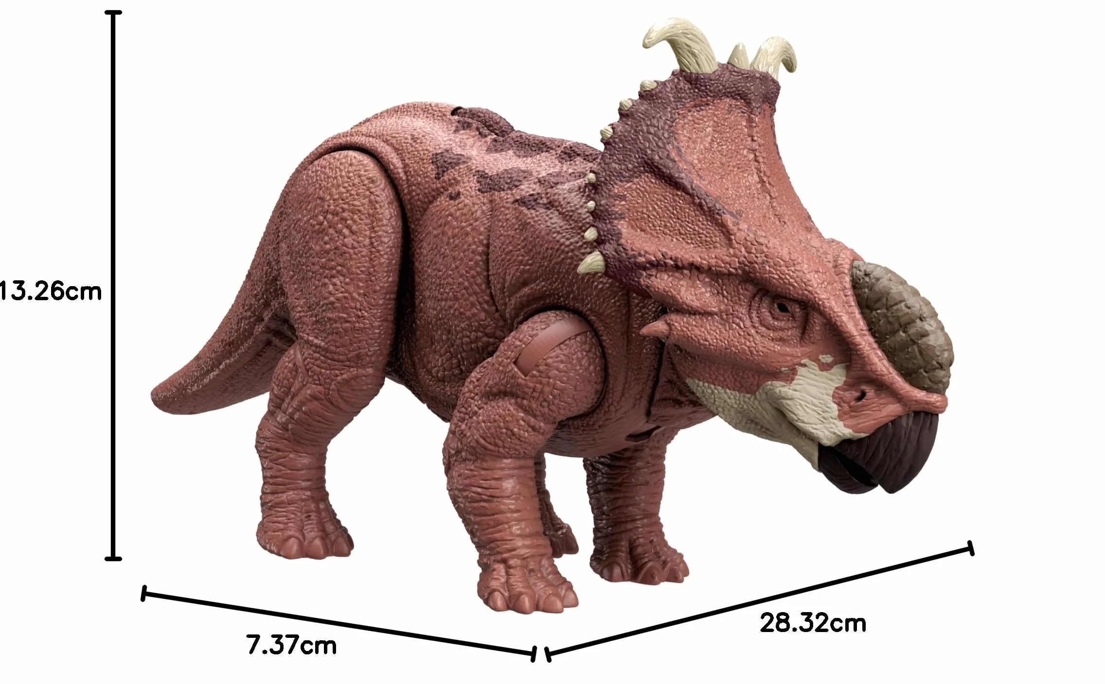 Mattel Jurassic World Epic Evolution Pachyrhinosaurus Rugido Salvaje Figura de acción dinosaurio sonidos regalo +4 años HTK72