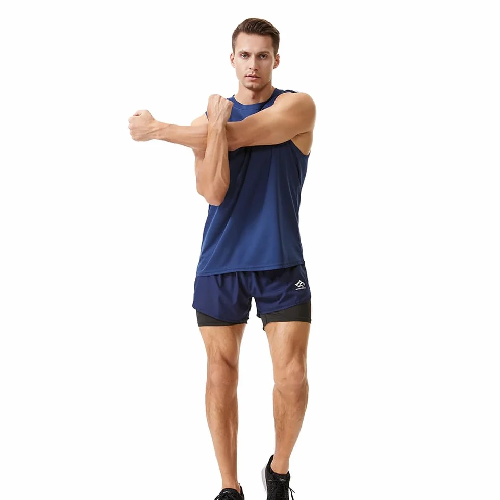 Camisetas sin Mangas para Hombre Secado Rápido Gimnasio Fitness Correr