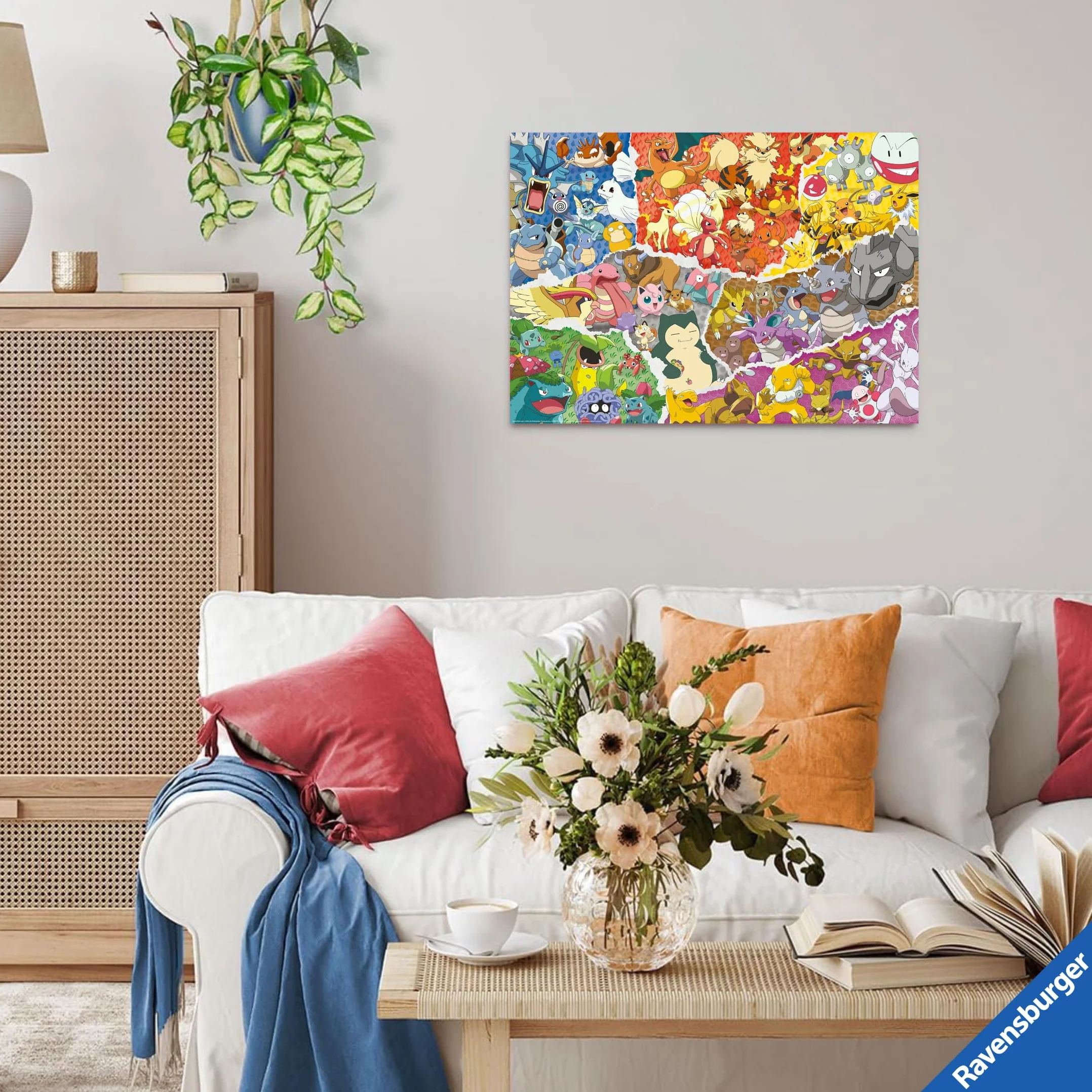 Ravensburger - Puzzle Pokemon | Puzzle 1000 Piezas | Puzzles Adultos 70x50cm | Puzzles Pokemon 1000 Piezas | Rompecabezas Adultos y Niños +14 años