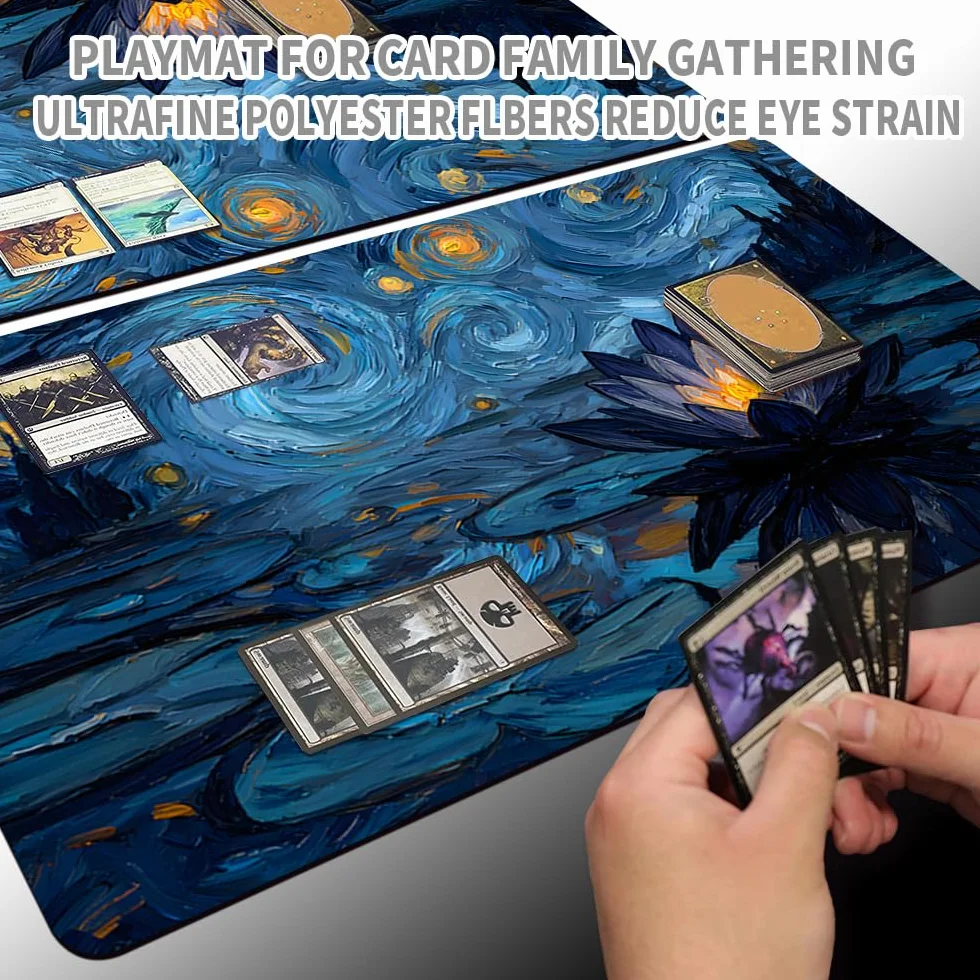 MTG Alfombrilla de juego XXL premium (60 x 35 cm), diseño de fantasía de alta definición, alfombrilla de goma antideslizante para TCG/CCG/MTG (No Zona, mtg50-6)