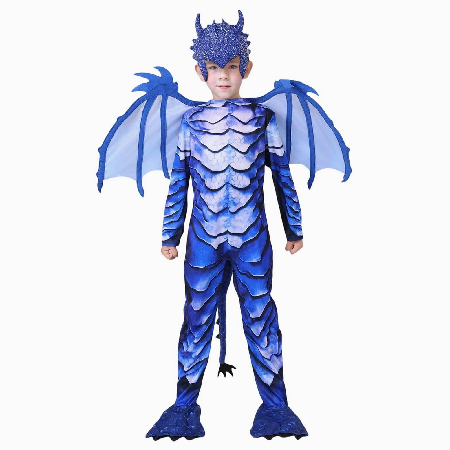 Generisch Disfraz infantil de verano para Halloween, cosplay, heladas, juego de rol, dinosaurios, ropa de fiesta