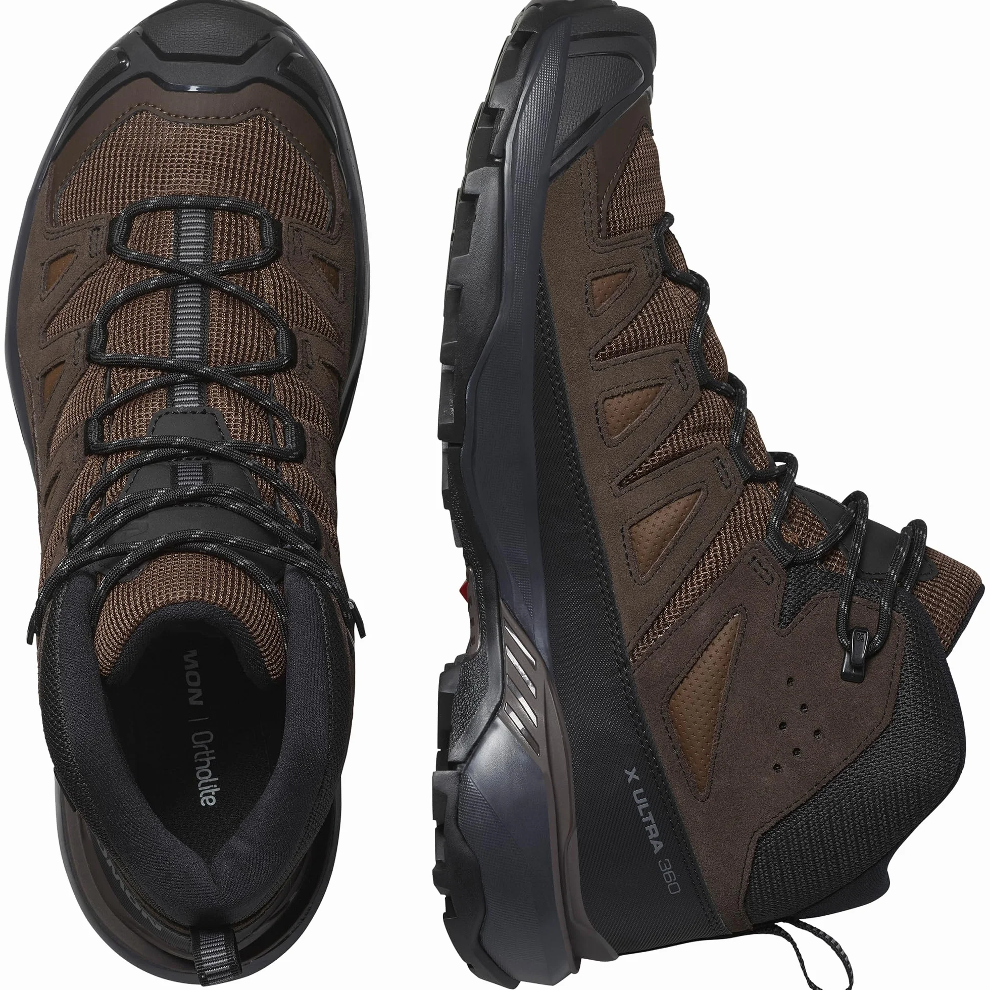 Salomon X Ultra 360 Leather Mid Gore-Tex Impermeables Zapatillas de Senderismo Hombre