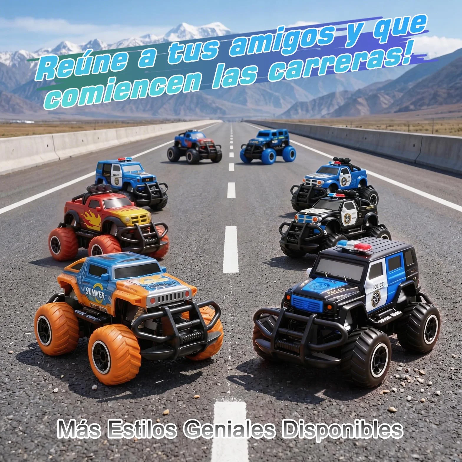 Pup Go Coche Teledirigido para Niños 3+ Años, Niños, Rápido RC Coche de Juguete, Coche Radiocontrol Coche de Policía Niña, Radio Control de Coches Juegos Regalos Cumpleaños