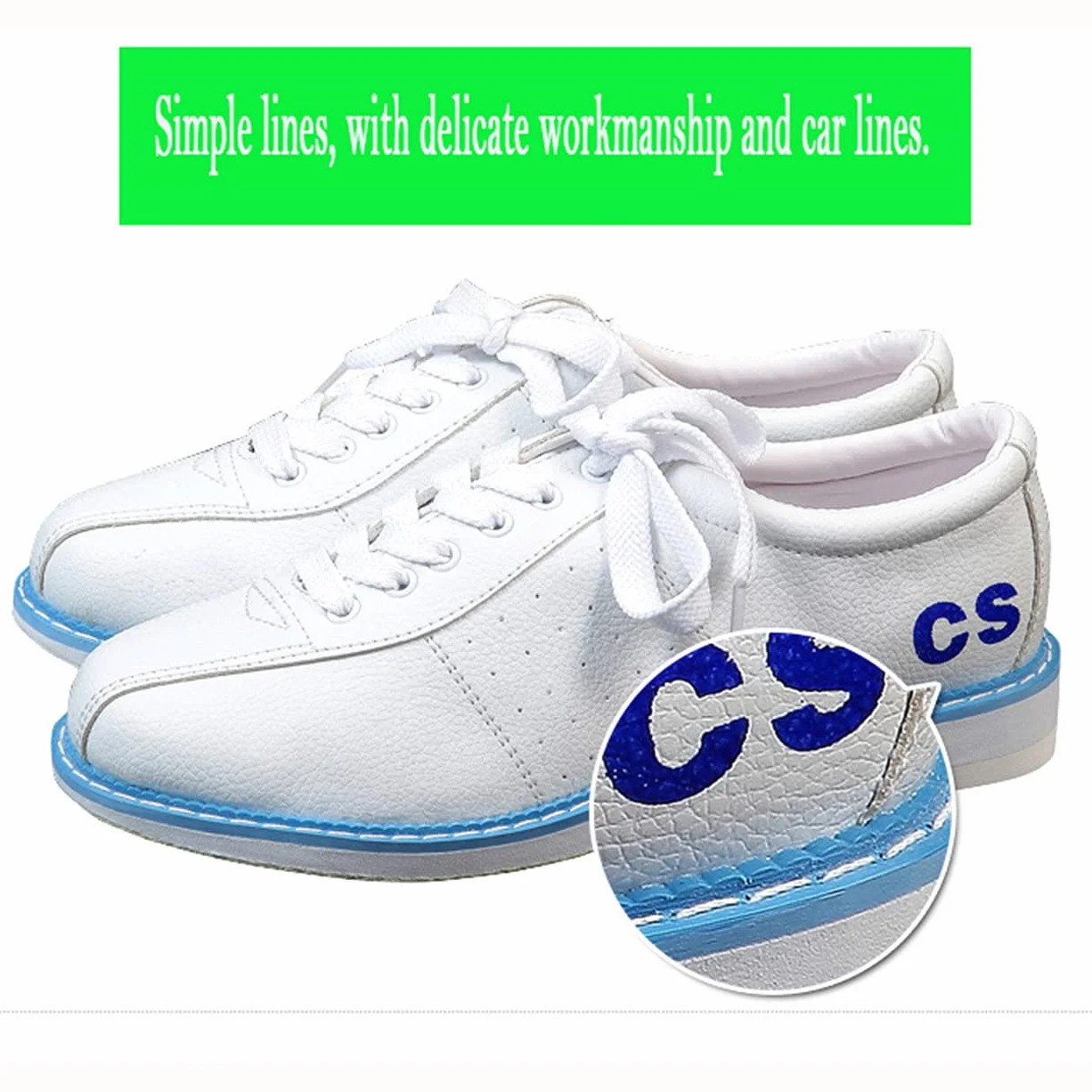 DAMANDO Bowls Zapatos para Hombres, Zapatos de Bolos de Cuero Comfort Masculino