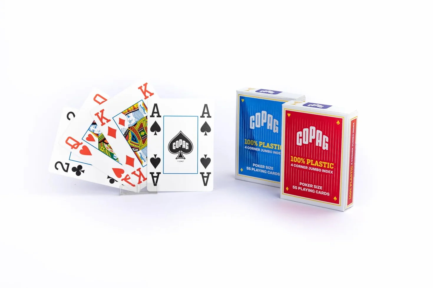 Copag Poker Set 300 fichas y 2 Barajas 100% Plástico Calidad Casino