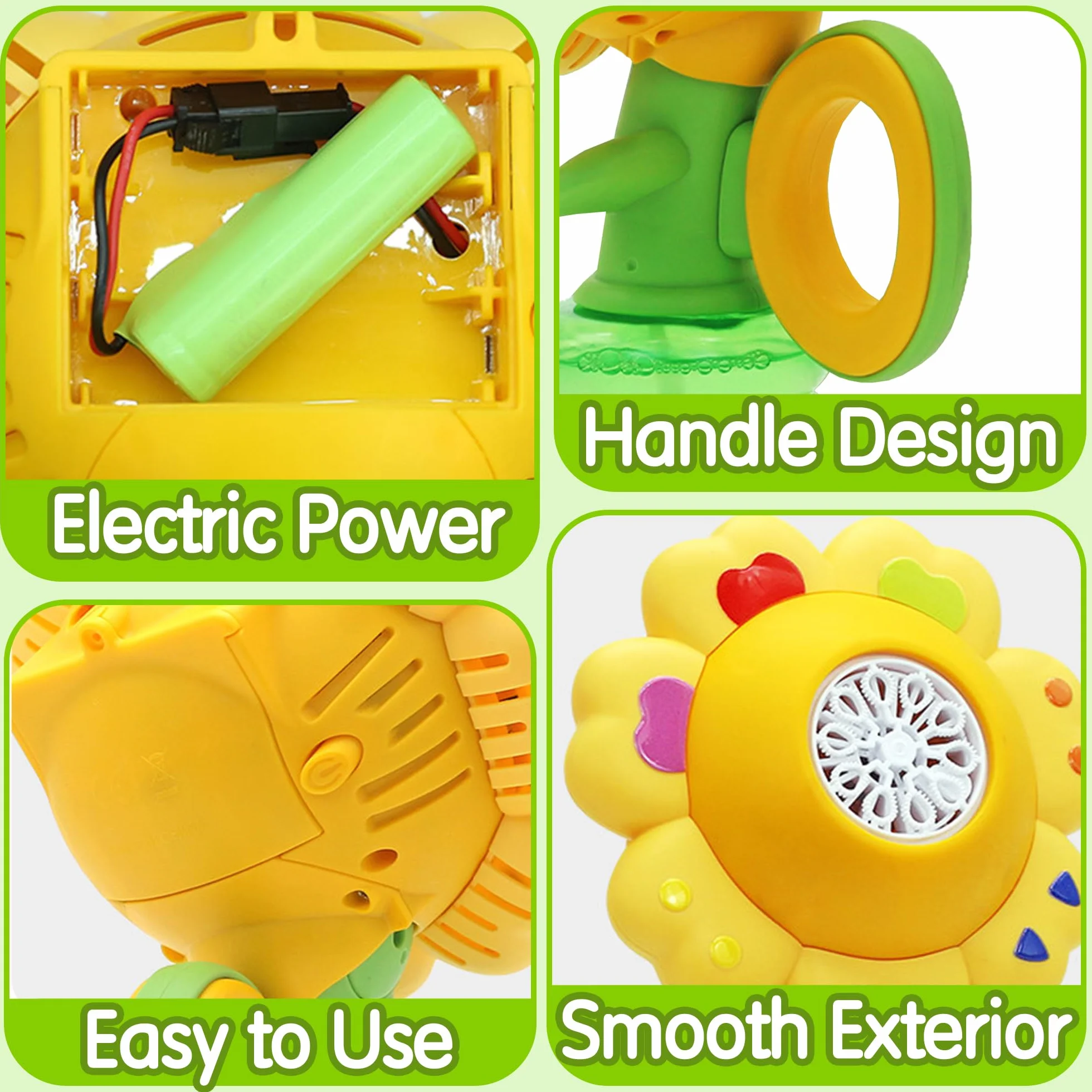 Máquina de Burbujas Florales, Máquina Automática de Burbuja con Luz, Bubble Blower con Concentrado de Burbujas y Batería Recargable, Juguete para 3-8 Años Niño Fiesta Cumpleaños al Aire Libre Regalo