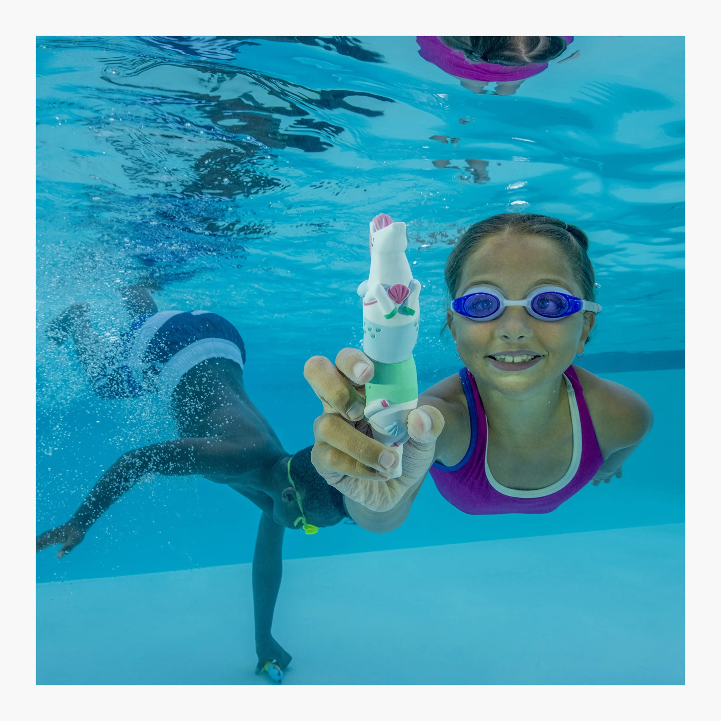Bastones de buceo para aprender a nadar