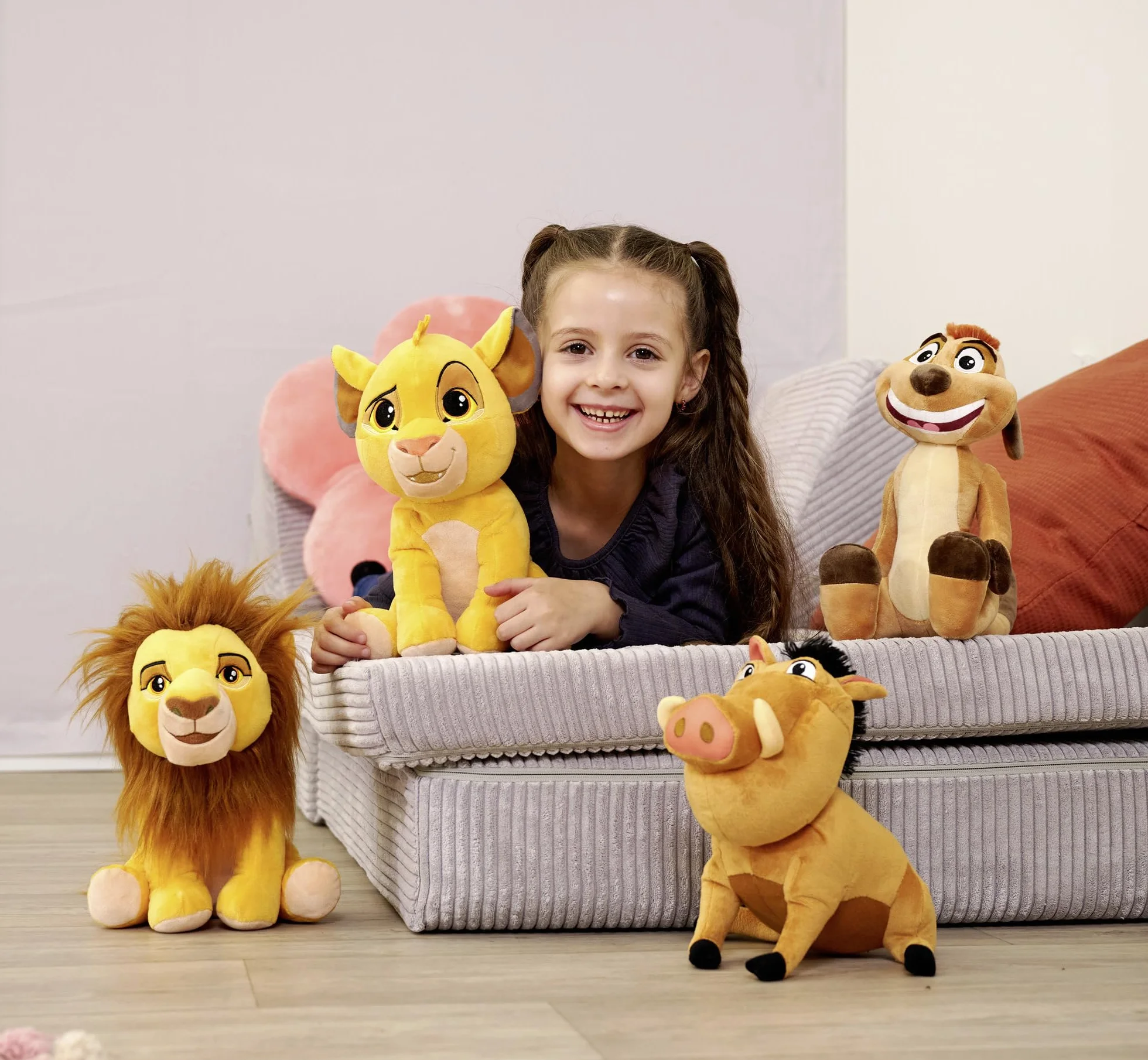 Simba- Disney Rey León, Mufasa Peluche de 25 cm, 30 Años del Rey León, Auténtico Producto Oficial Disney, Adecuado Desde los Primeros Meses de Vida (6315870073)