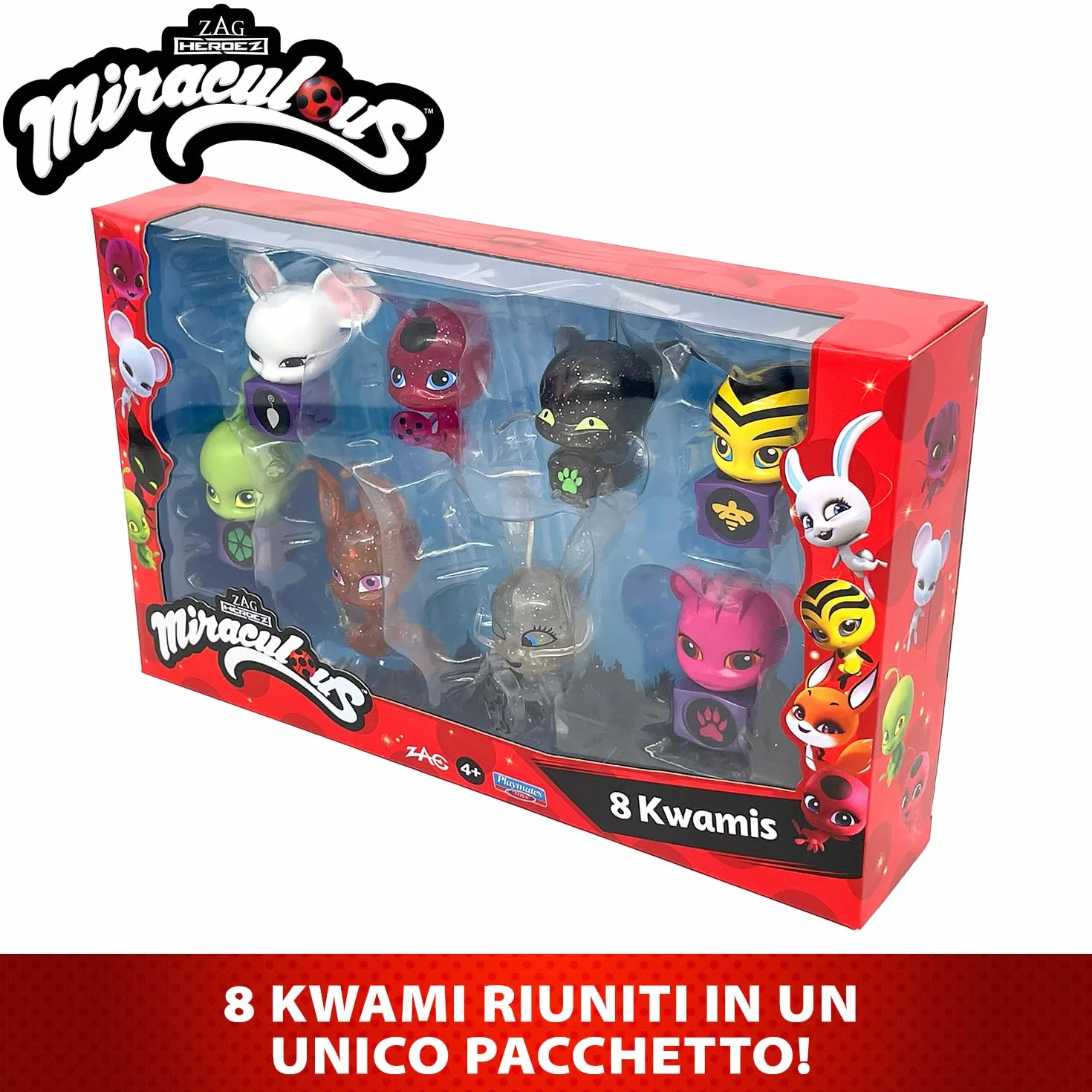 Pack de 8 Kwamis Miraculous