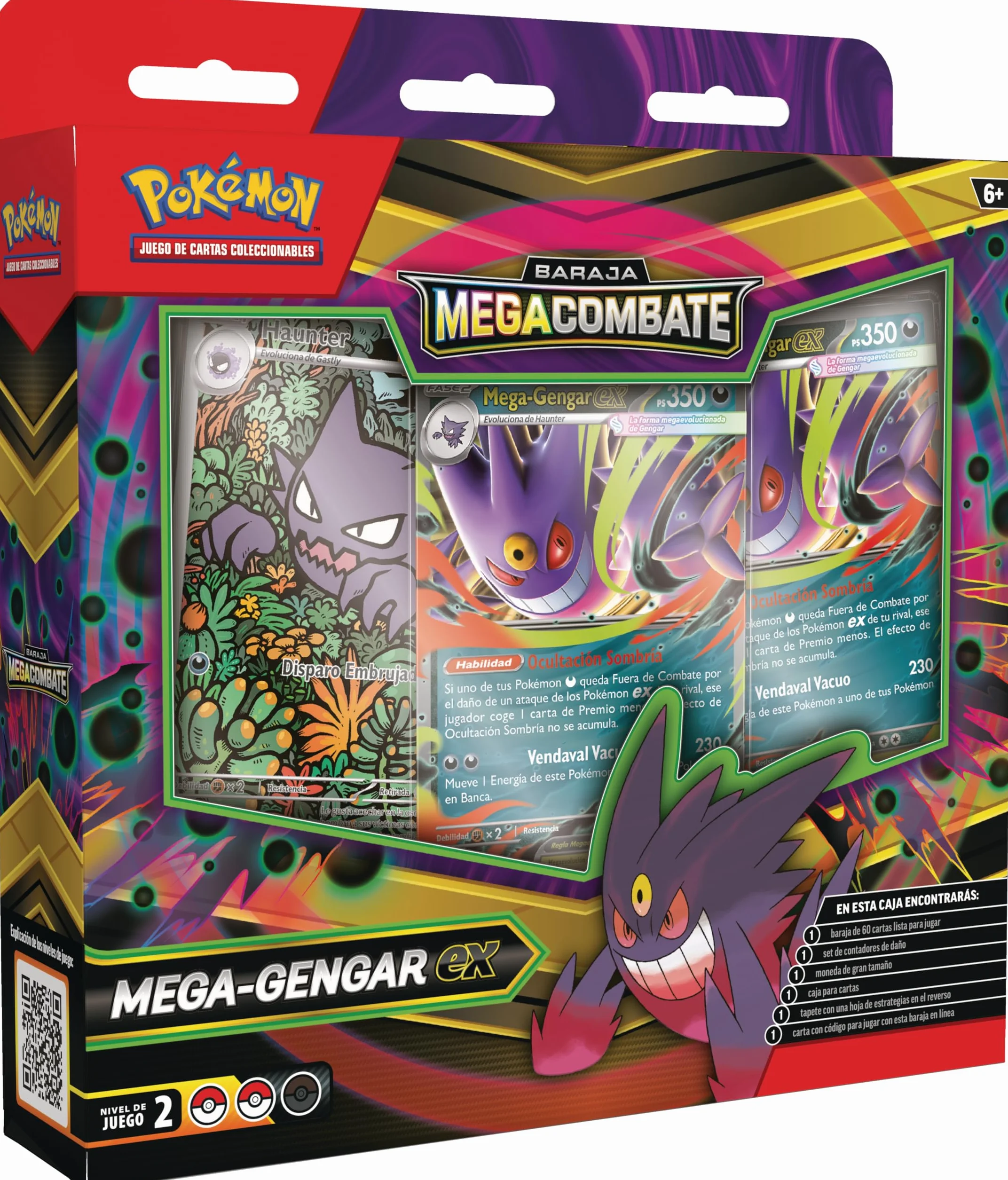 Pokémon: Baraja Megacombate de Mega-Gengar ex de JCC Pokémon (1 baraja de 60 Cartas Lista para Jugar)