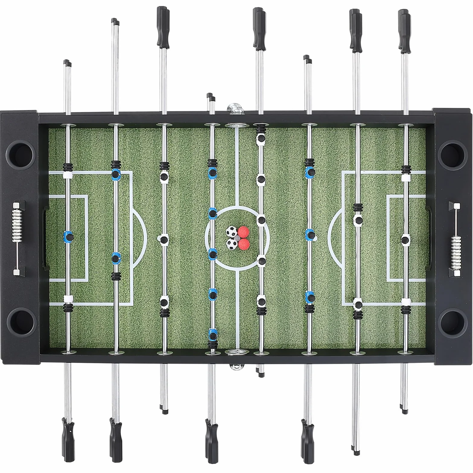 VEVOR SUO-5529L - Juego de fútbol estándar de 55 Pulgadas, tamaño Completo para Interiores, hogar, Familia y Sala de Juegos, Incluye 4 Pelotas y 4 portavasos, Color Negro
