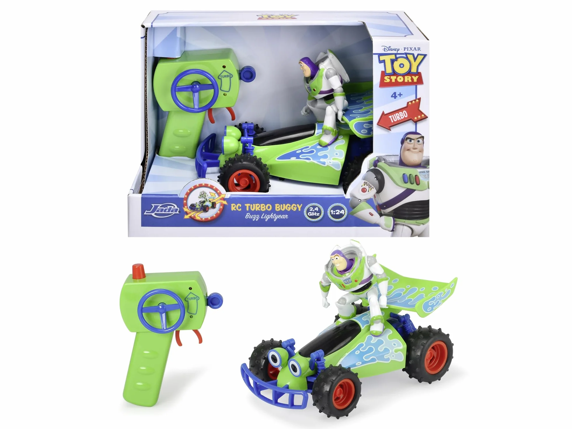 Dickie Toys RC Toy Story - Buggy con Buzz 1:24 Figura