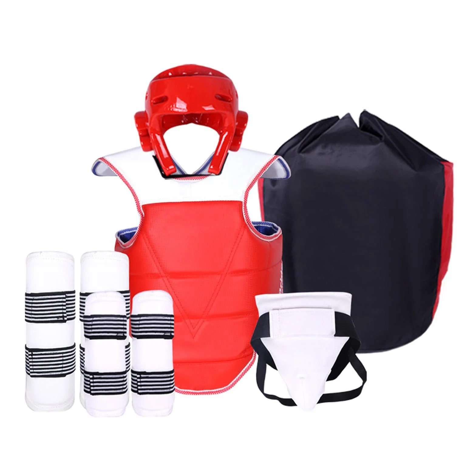 F Fityle Equipo de Protección Taekwondo Protector Cabeza Ingle Pecho Karate