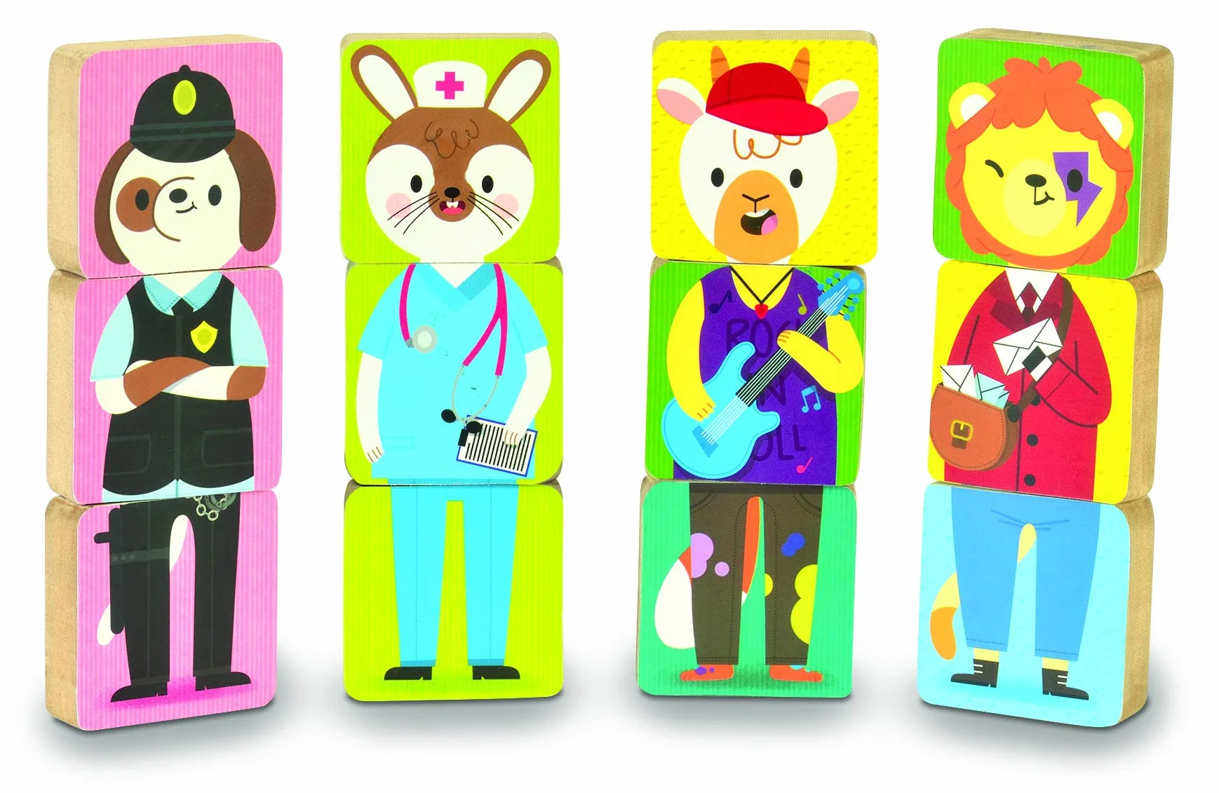 Fiesta- Mix and match magnetic animals, Multicolor (T2926) , color/modelo surtido