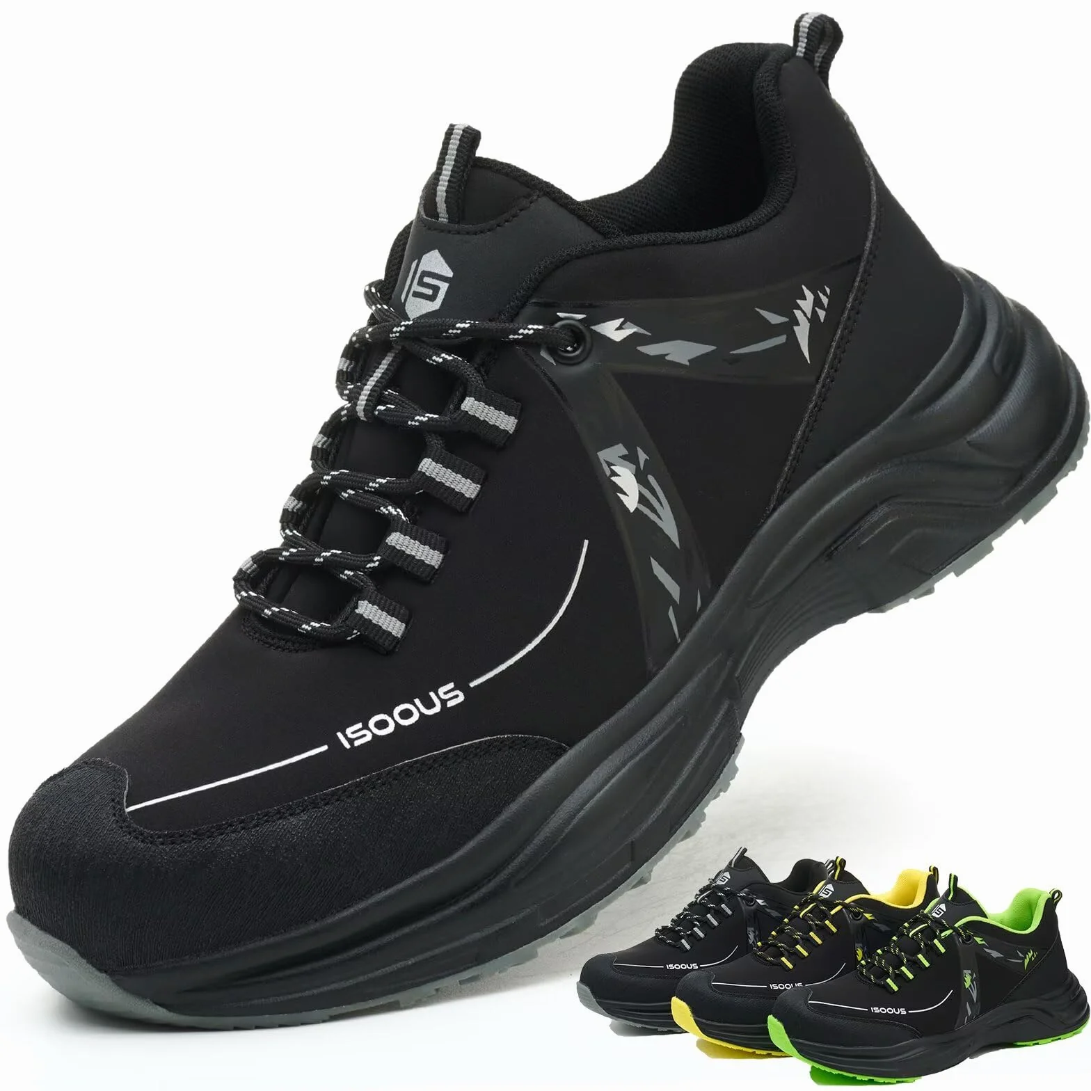 Zapatos de Seguridad con Punteras de Acero Antideslizante para Hombre Mujer