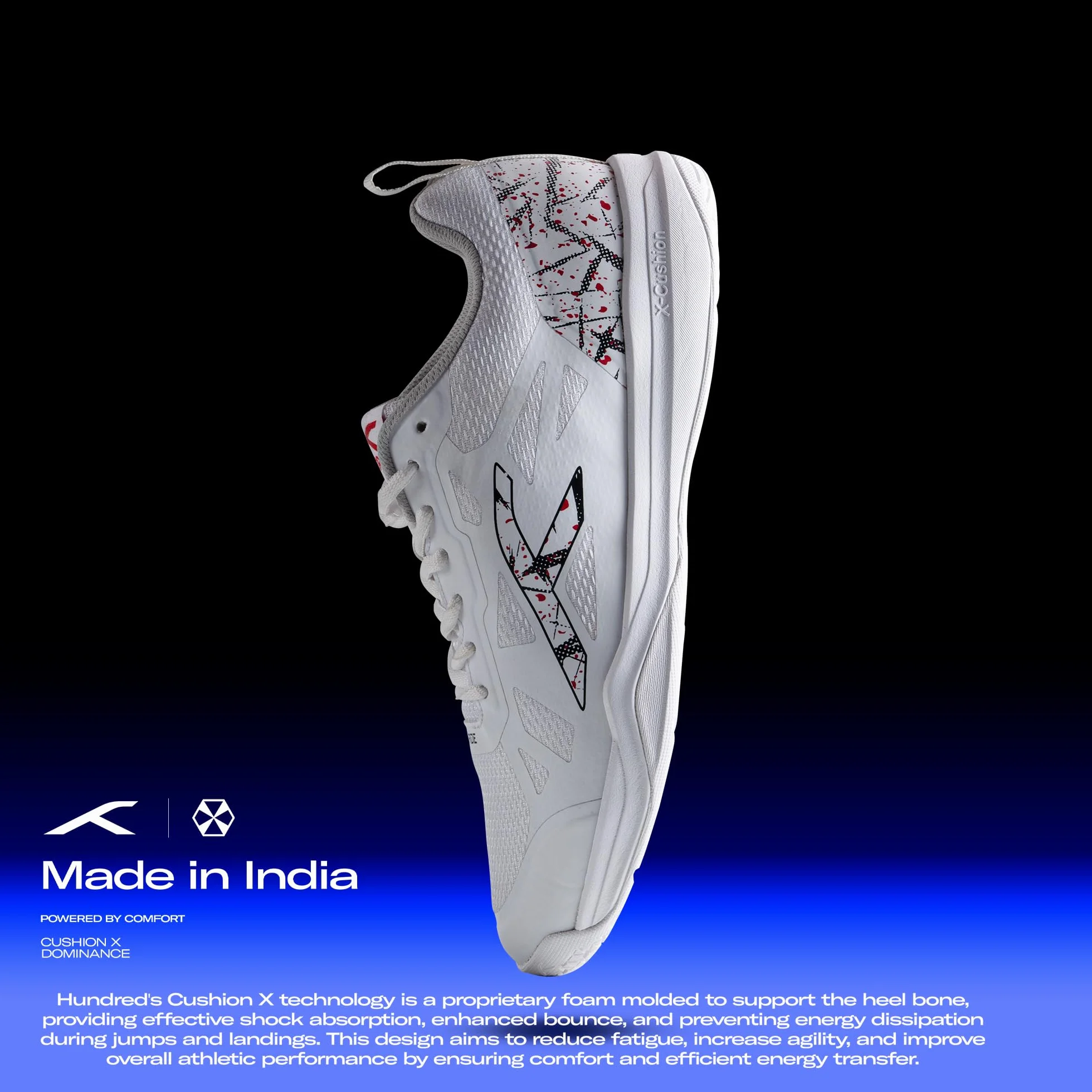 HUNDRED Blade Non-Marking Zapatos de bádminton Hombre