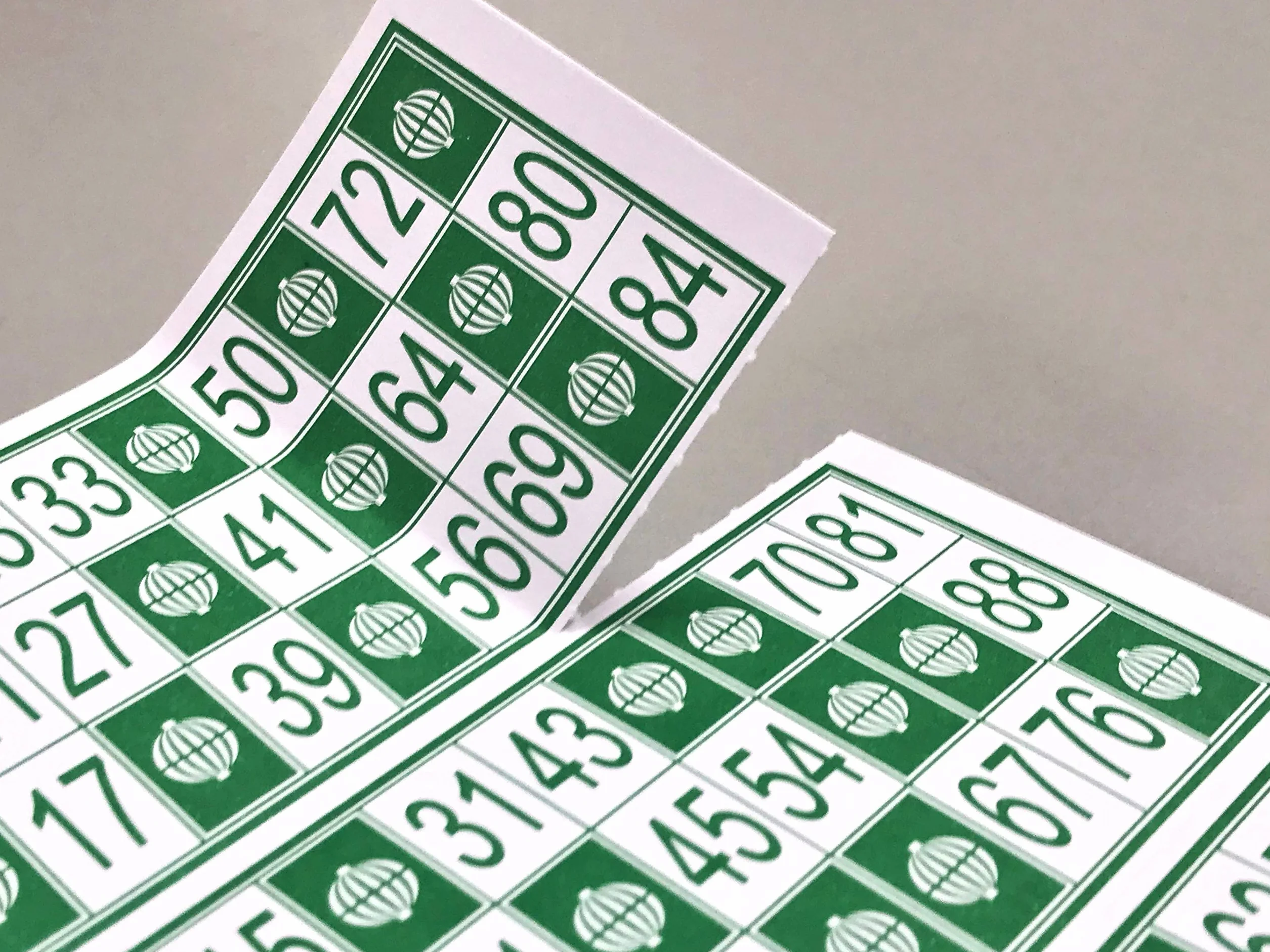 Genérico 600 Cartones para Bingo Tradicional De 90 Bolas (Verde)