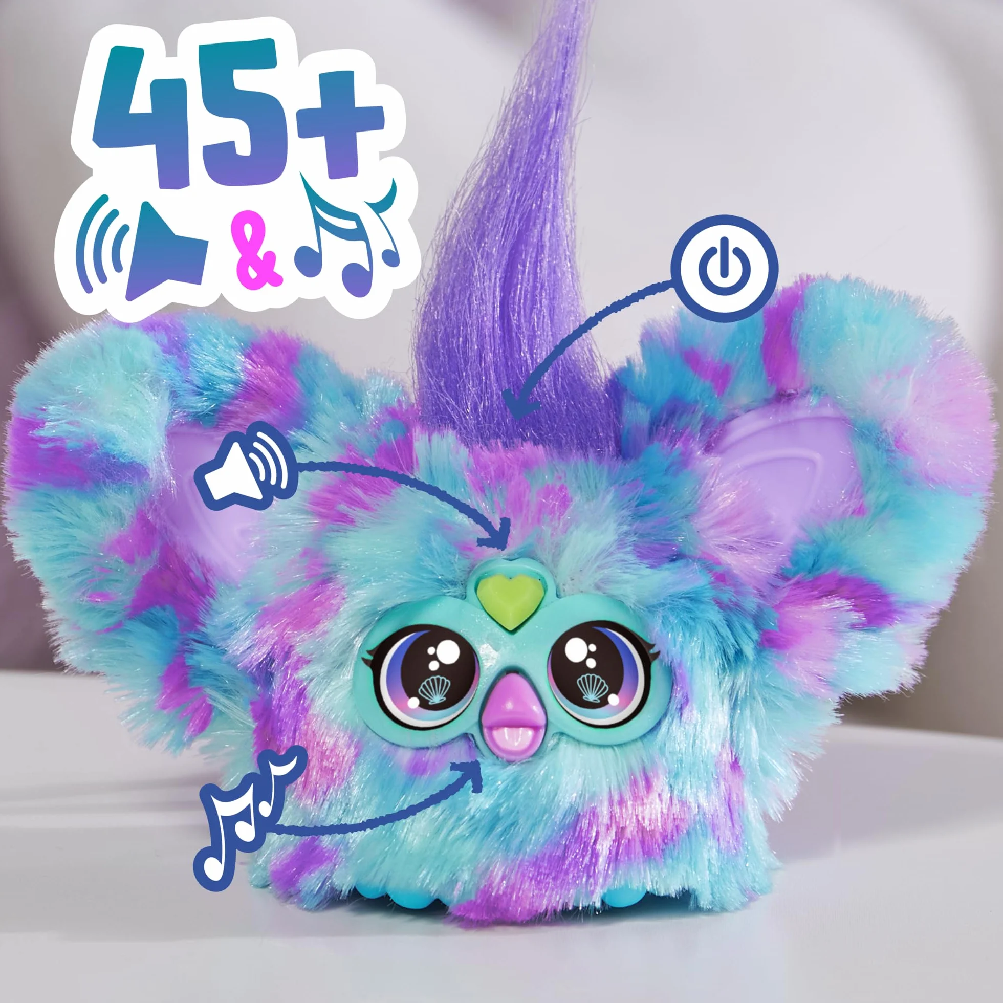 Hasbro Furby Furblets, MER-May, Peluche Electrónico, Tamaño Mini, Juguete para Niñas y Niños de 6 Años o Más, Pilas Incluidas, Coleccionable, Fantasía, Accesorios Resistentes, Muñeco para Regalo