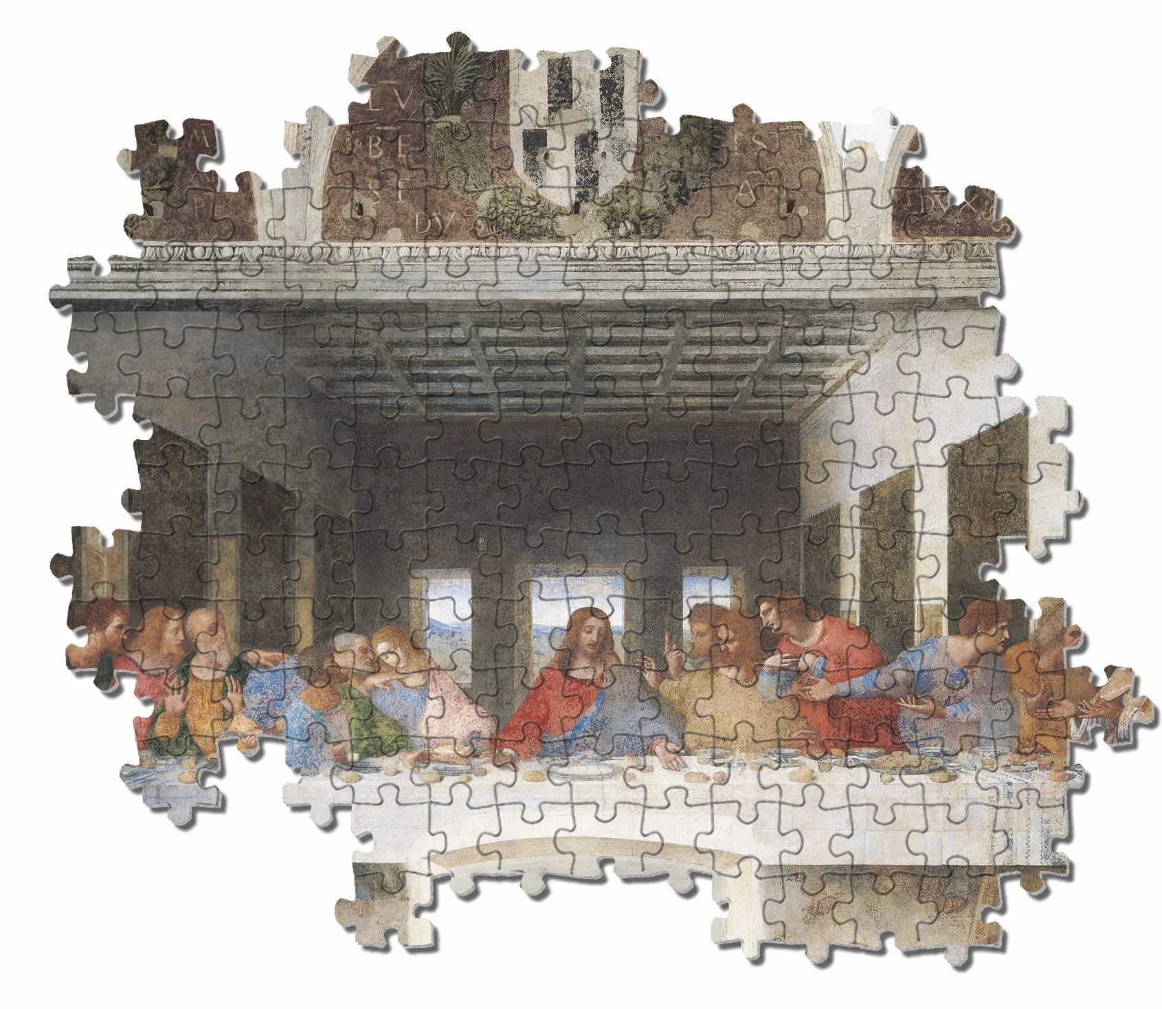 Clementoni - Puzzle de 1000 Piezas Grandes Museos, diseño Leonardo: La Última Cena (314478), 10+