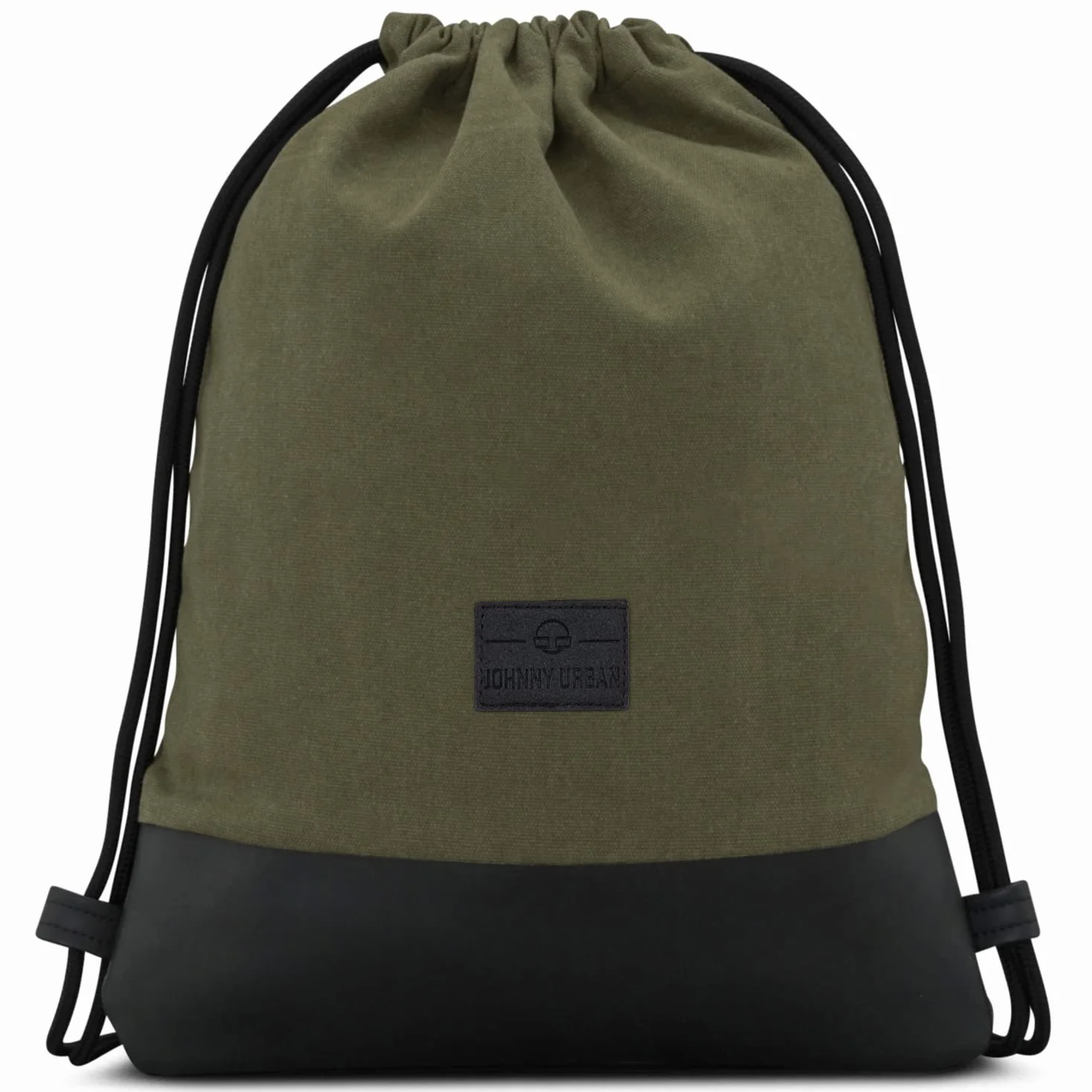 Johnny Urban Mochila Gimnasio Mujer Hombre Verde Negra Luke Bolsa Lona Bolsillo Algodón Cordón Deporte Playa Hidrófugo