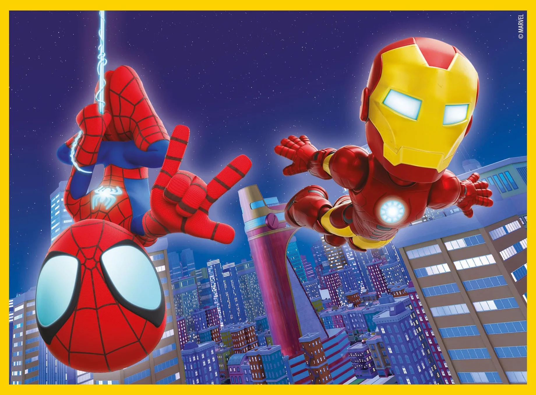 Clementoni Puzzle Marvel Spidey and His Amazing Friends 12 Cubos 6 Imágenes 12 Piezas 41198