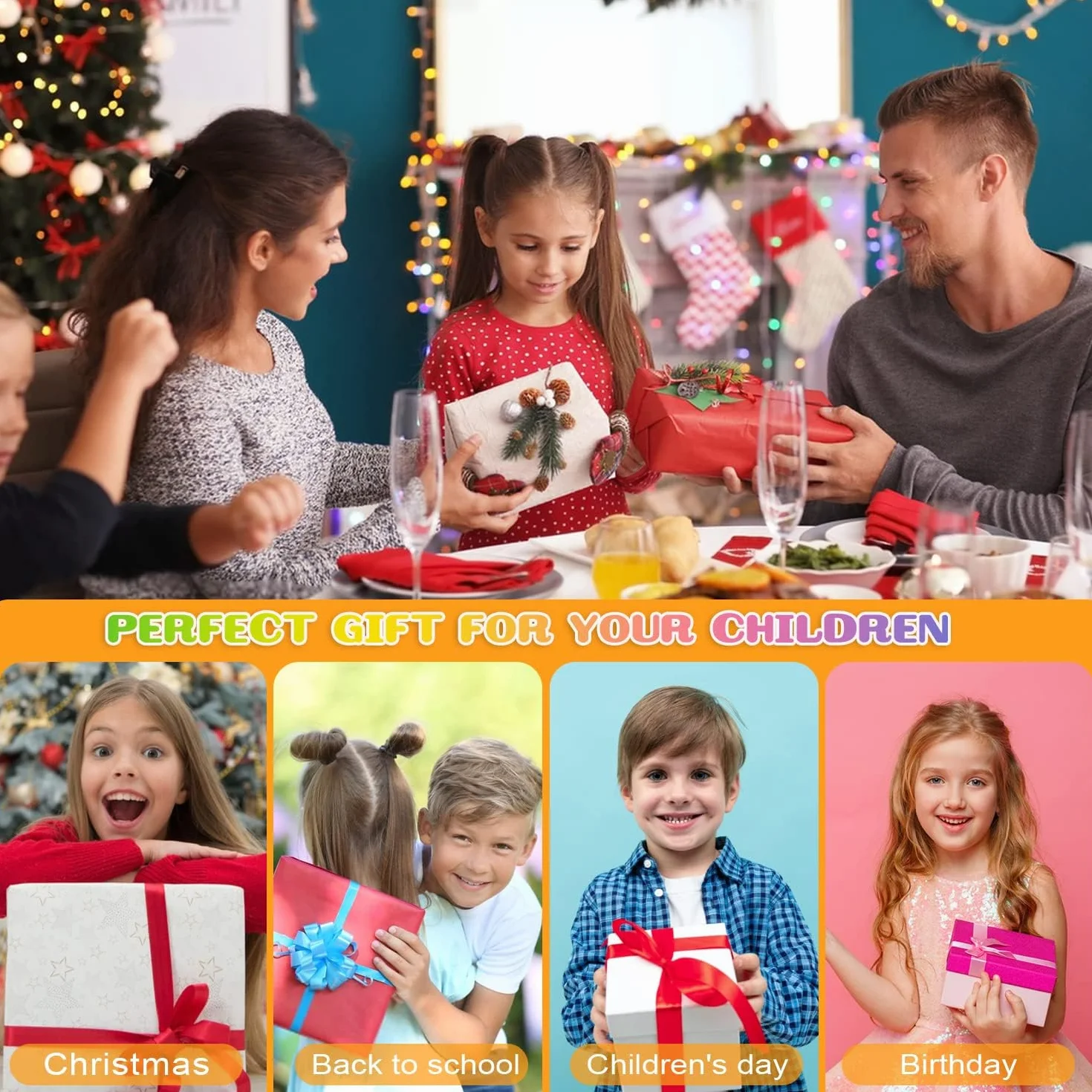 Lavable Pintura de Dedos Para Niños Pequeños, 30ML con Delantal , Pincel, Juegos Herramienta de Pintura No Tóxico y Seguro para Bebés, Juguetes Dibujo