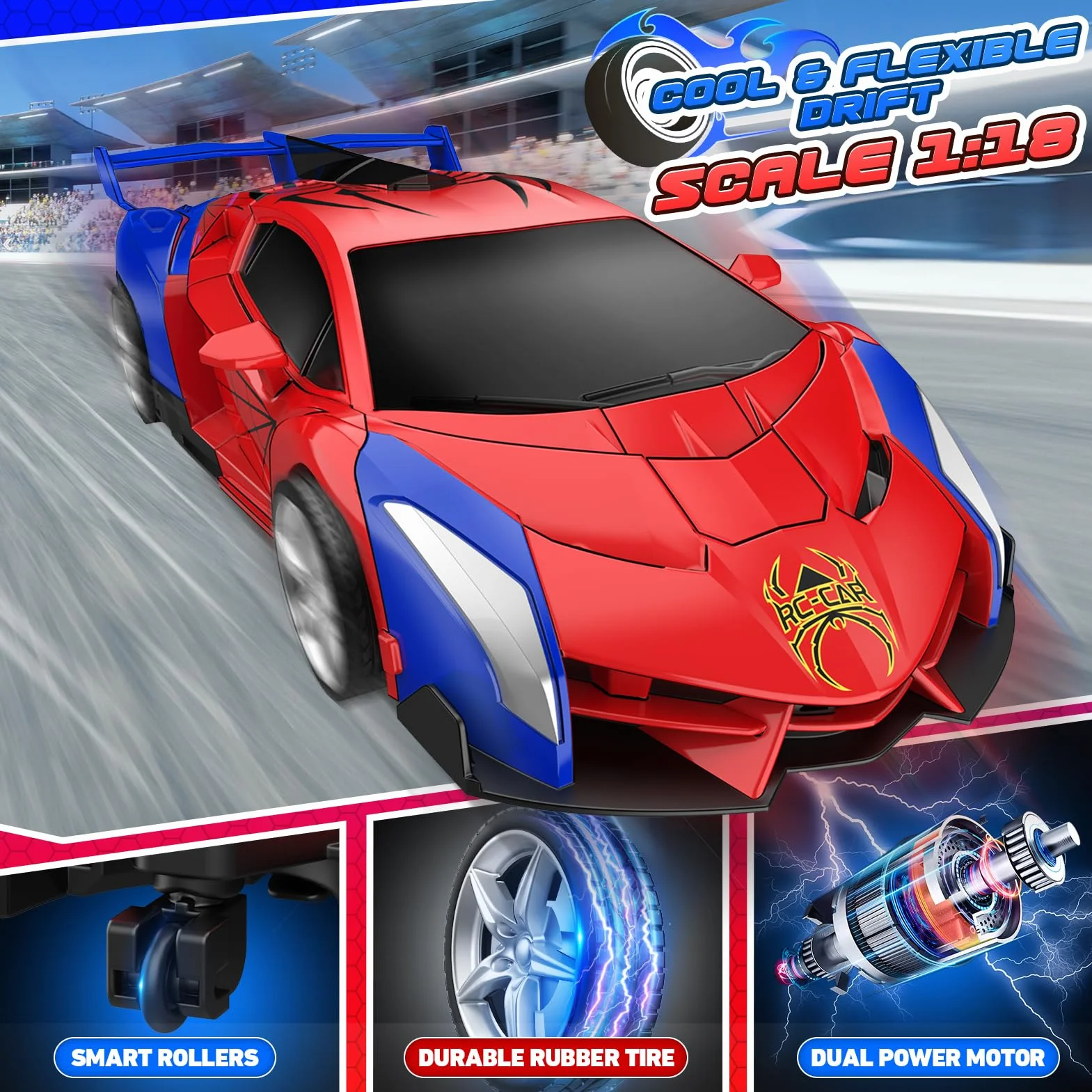 Braxel Coche Teledirigido Niños 3 4 5 6 7 8 Años, 2.4GHz Transforming RC Juguetes Monster Truck Regalo Niño 3-12 Años, Coche RC Robot Regalos para Niños de Pascua 2026
