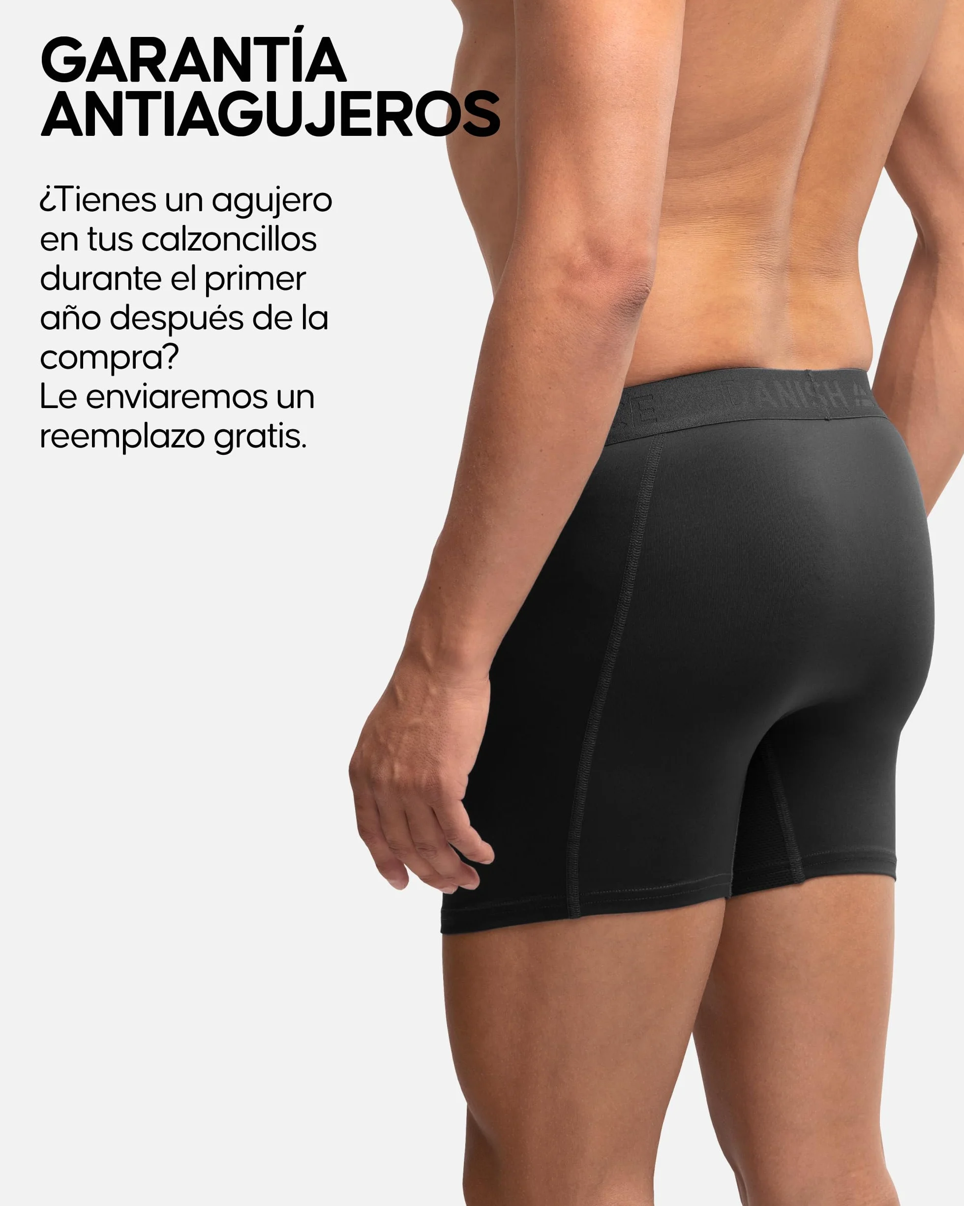 DANISH ENDURANCE Calzoncillos Hombre Boxer Deportivos Ajustados Transpirables Pack de 6