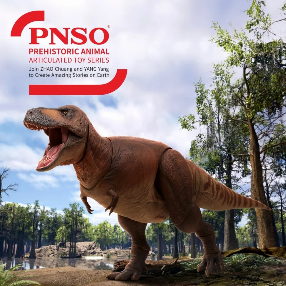 Serie de juguetes articulados de animales prehistóricos PNSO: 01 Figura de Cameron el Tyrannosaurus Rex