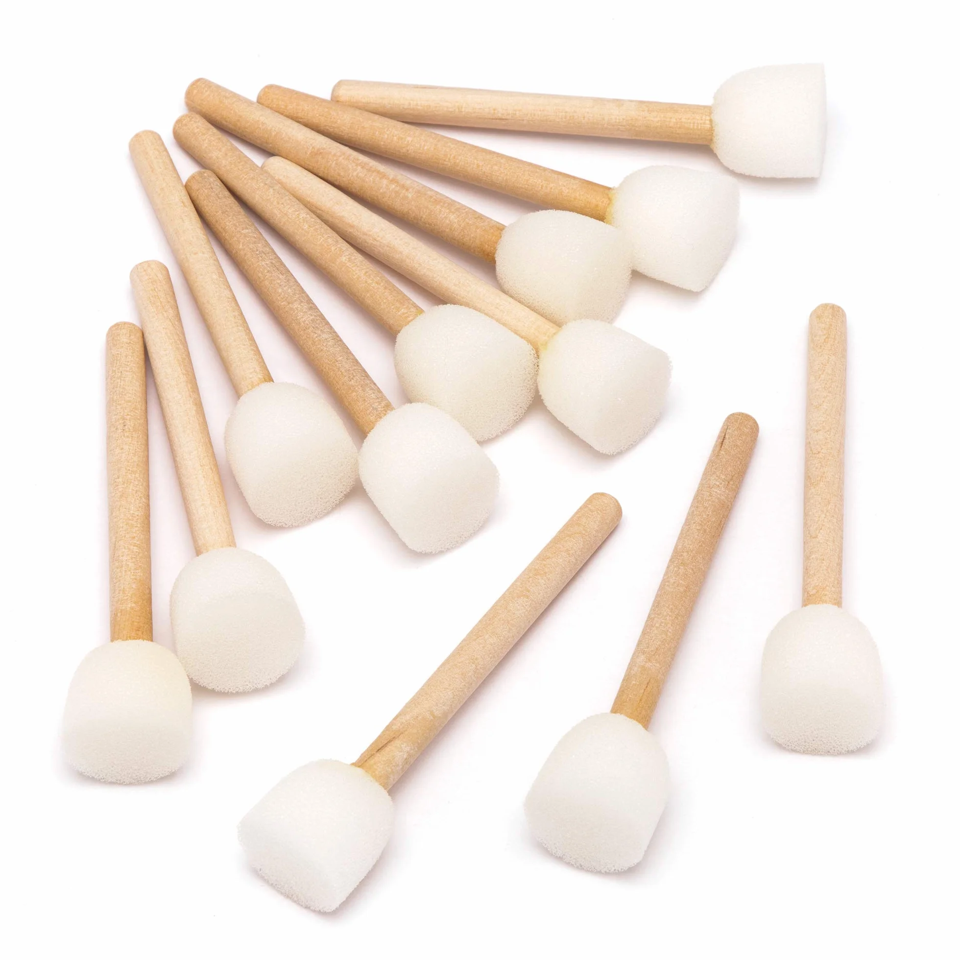 Baker Ross- Minibrocha con esponja para decoraciones (Pack de 12) - Manualidades infantiles y para bebés para pintar y estampar