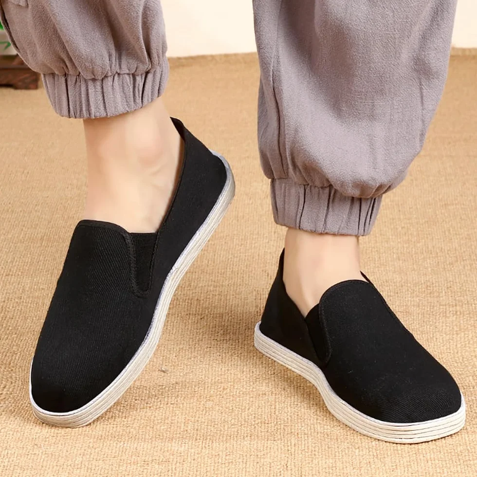 Zapatos de Tai Chi Kung Fu Calzado de Artes Marciales Tradicionales Antideslizantes de Tela