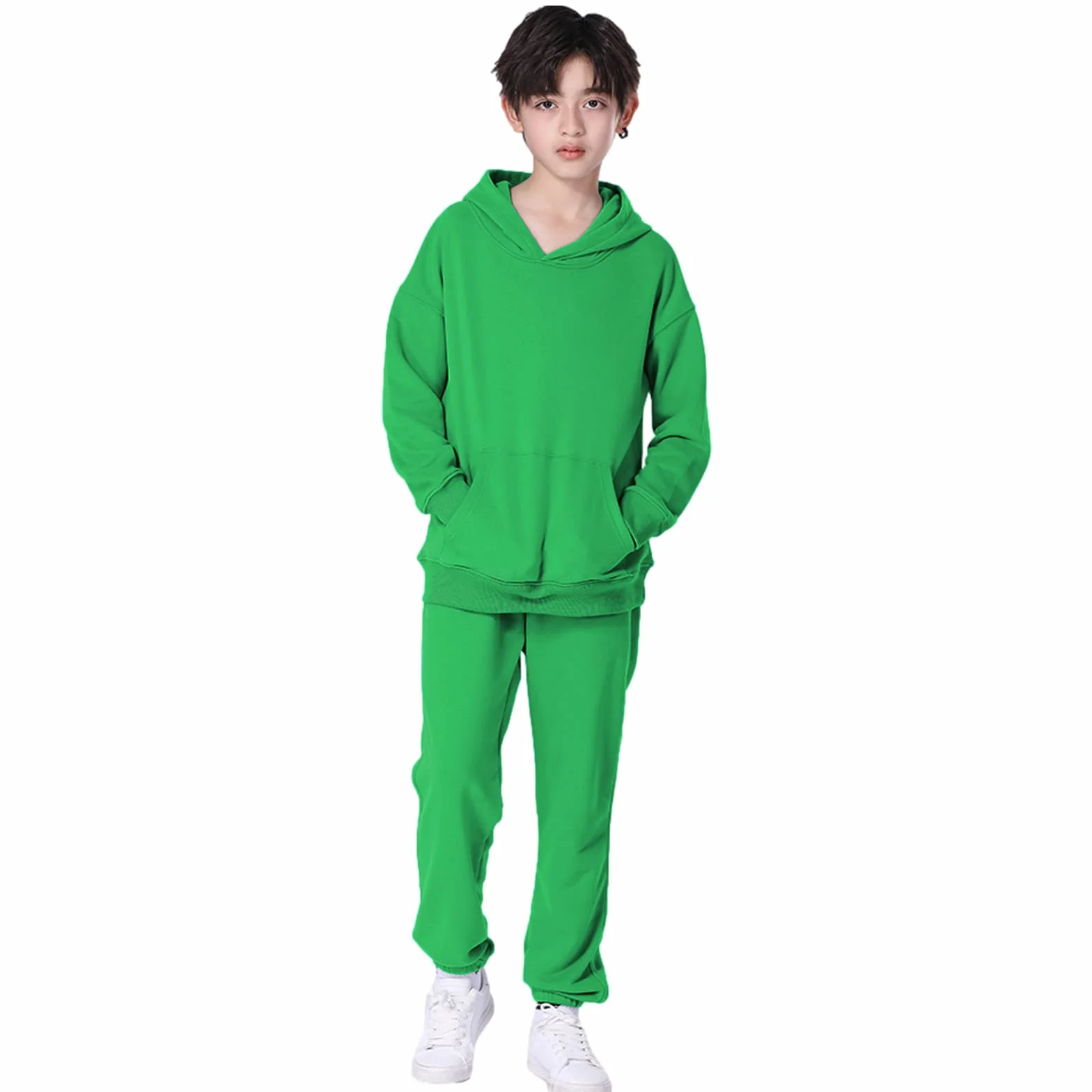 amropi Chándal Niños 2 Piezas Sudadera Capucha Pantalones Jogging Conjunto 3-12 años