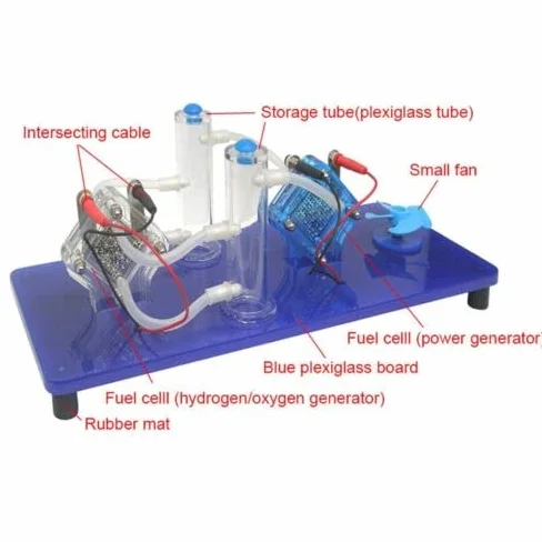 Instrumento de demostración de electricidad de generación de celdas de combustible de oxígeno de hidrógeno de laboratorio