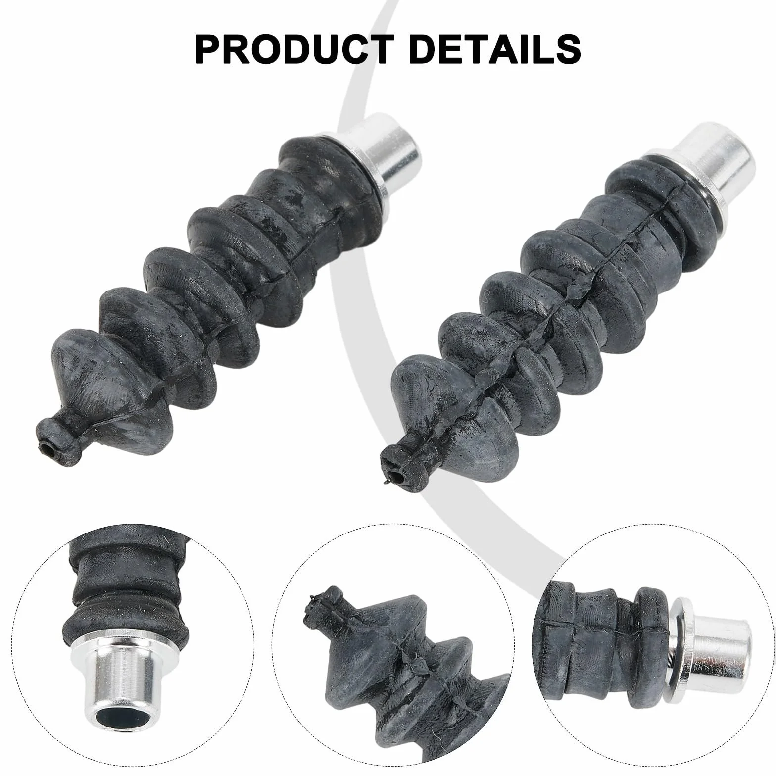 Rendimiento mejorado con 2 fuelles de goma impermeables para el timón de tu barco RC