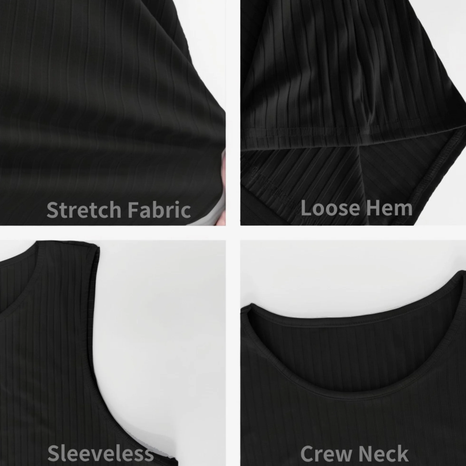PINSPARK Musculosa de Punto para Hombre Top Sin Mangas Transpirable para Gimnasio Running