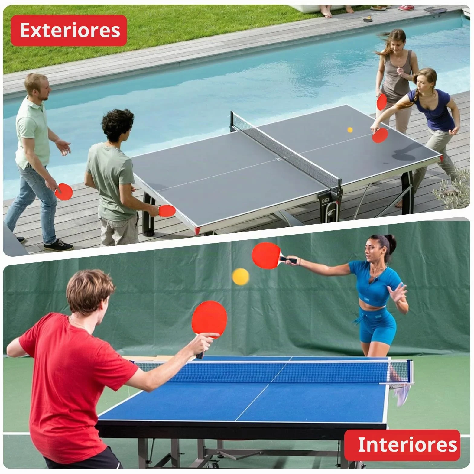 Palas Ping Pong Set Profesional 2 Raquetas 3 Pelotas 1 Bolsa Tenis Mesa