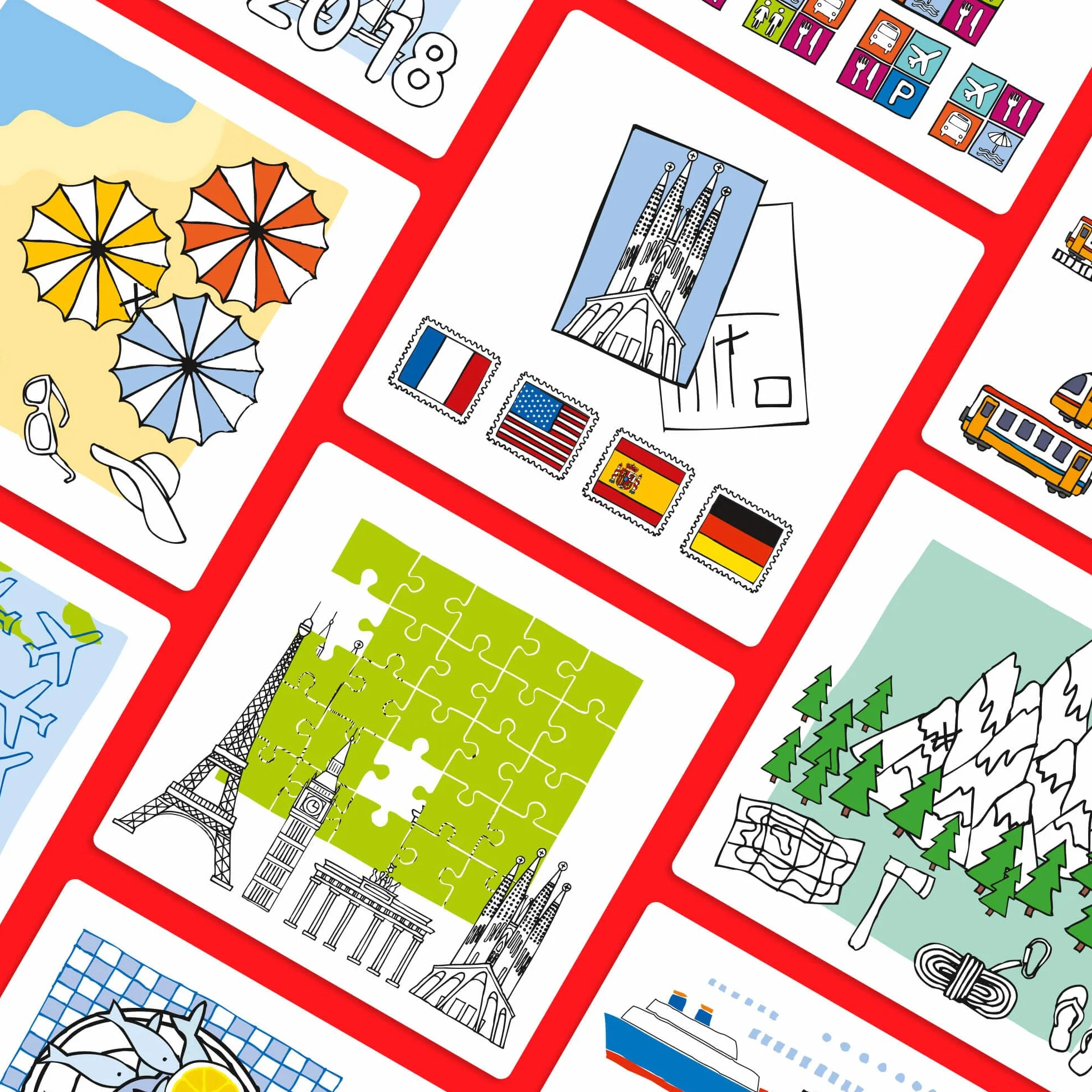 HABA Logic! Case Extension Set Vacaciones & Viajes, Juego de lógica para niños a Partir de 7 años, Juego de Rompecabezas. Juego de Viaje, Juego para 1 Jugador