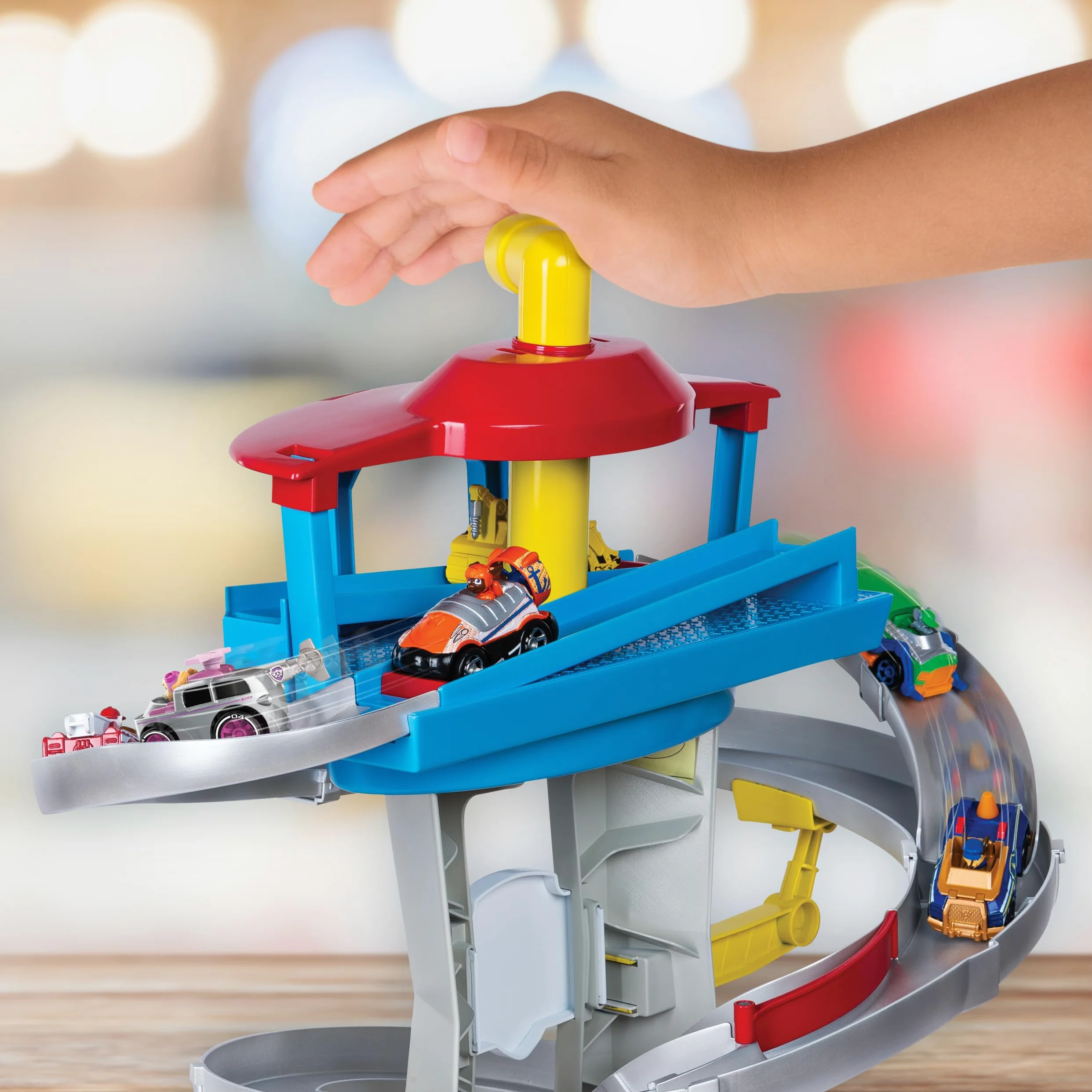 Paw Patrol True Metal Adventure Bay Rescue Way - Juego con 2 vehículos exclusivos, Escala 1:55