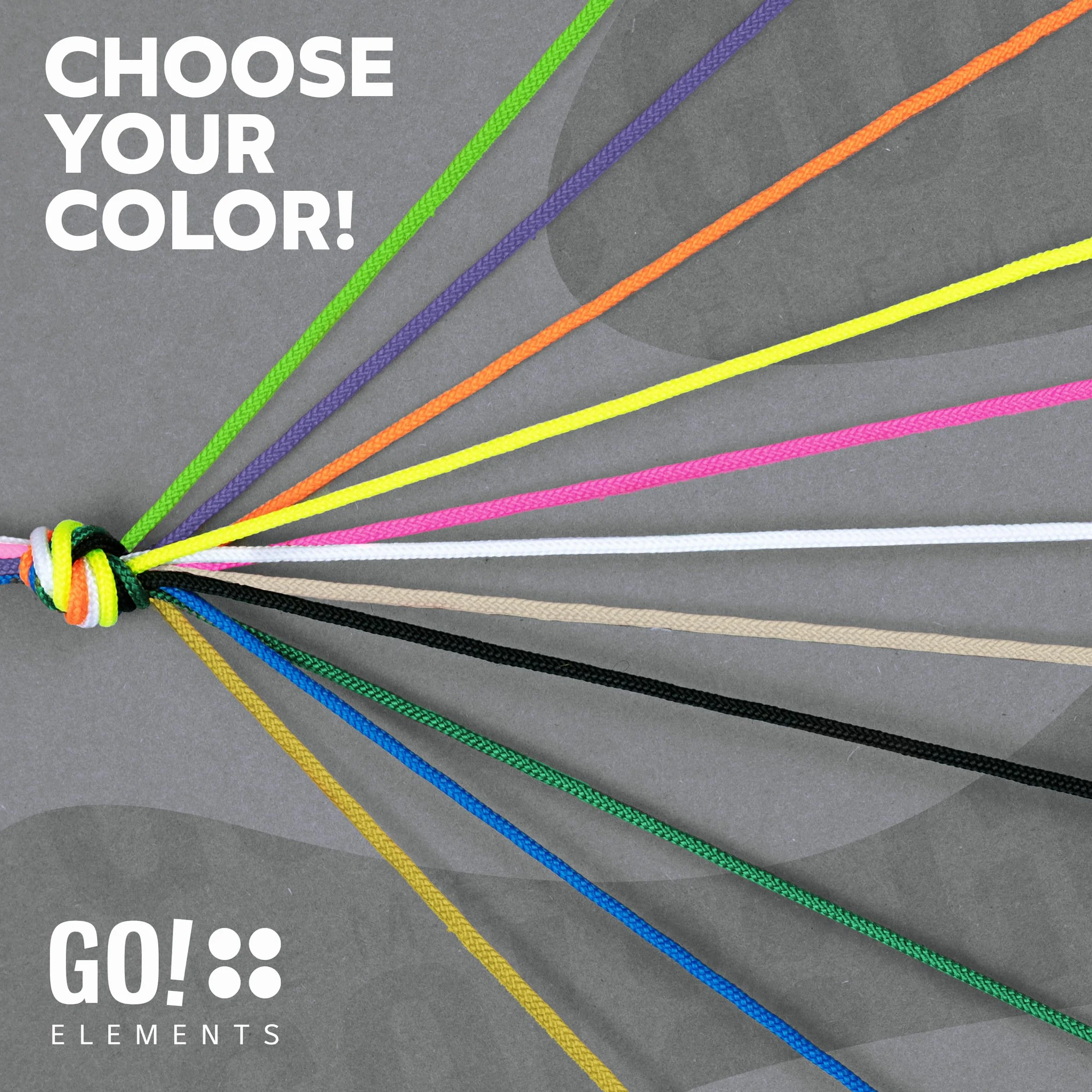 Cuerda de albañil GO!elements Nano Cord 0,75 mm 16 KG Nylon 100% Resistente a la rotura