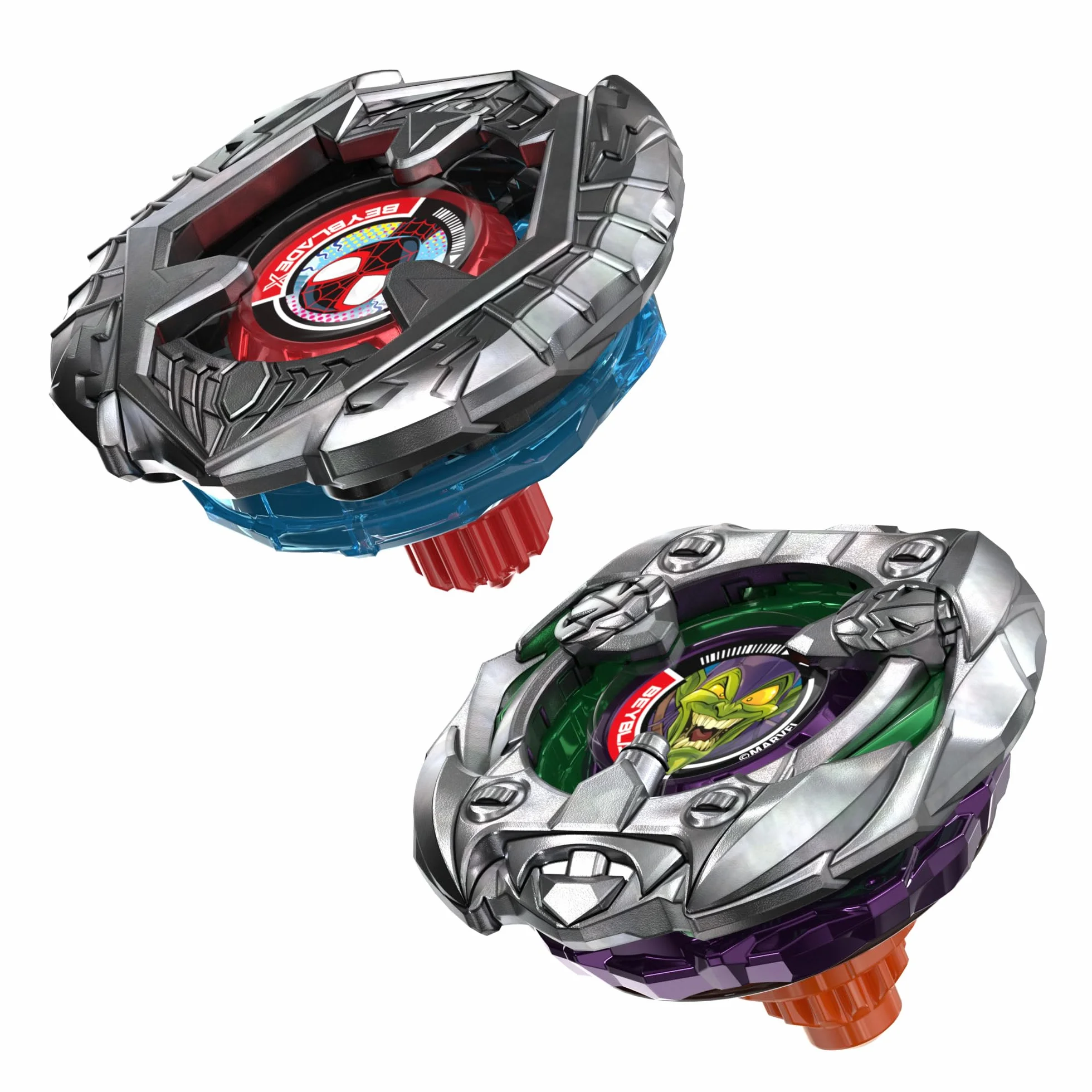 Colaboración Beyblade X y Marvel, Miles Morales 1-60GN vs. Green Goblin 9-80HT