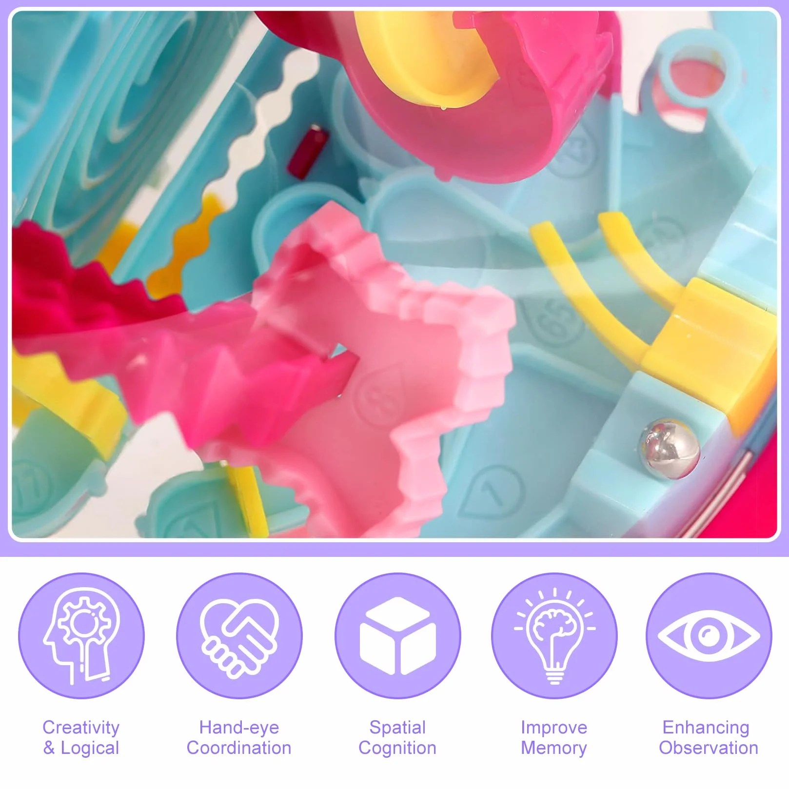 3D Laberinto Bola 3D Ball con 110 Niveles Bola Laberinto Partir De 6 Años Regalos para Niños Laberinto Ball Juego De Habilidad