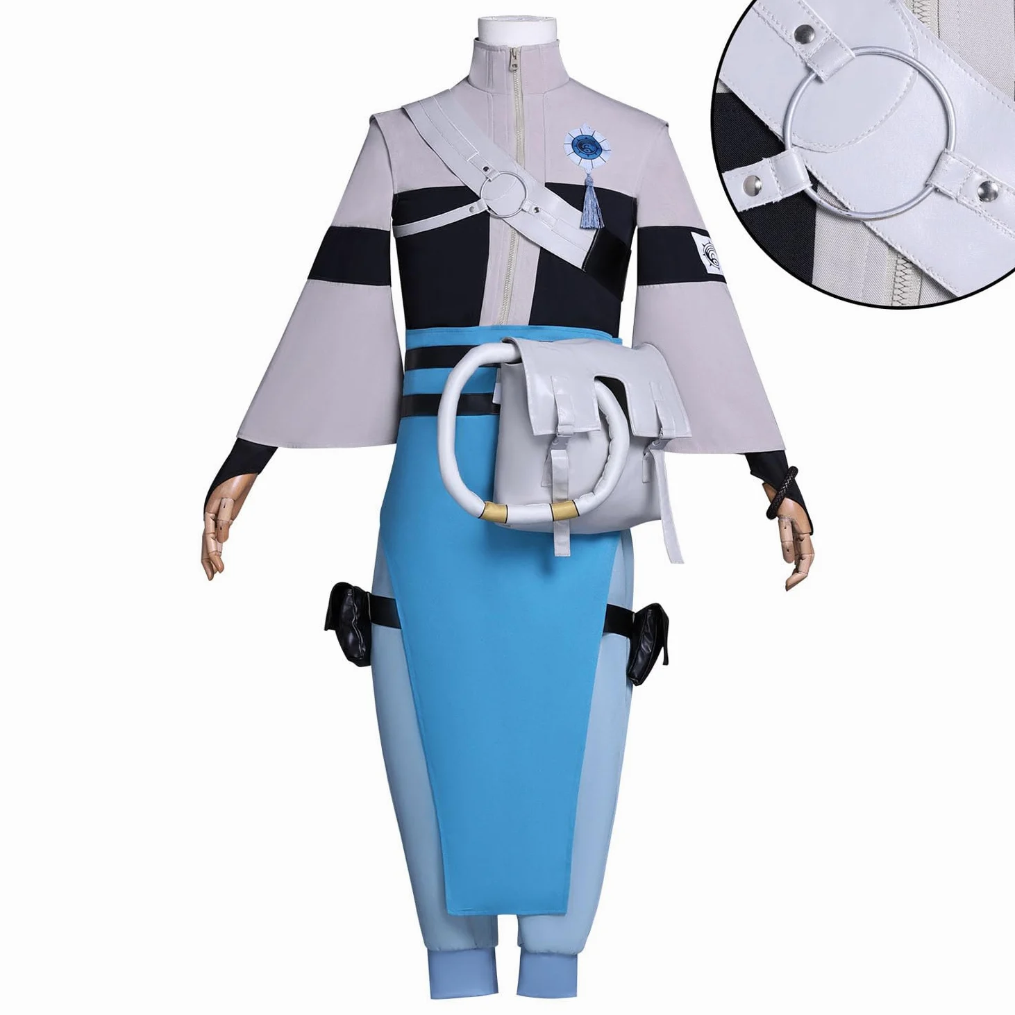 Anime Personaje Zanka Nijiku Disfraz de Cosplay Rudo Shuaburekku Juego de Rol Uniforme Conjunto Completo Halloween Carnaval Fiesta Traje de Vestir con Peluca para Hombres