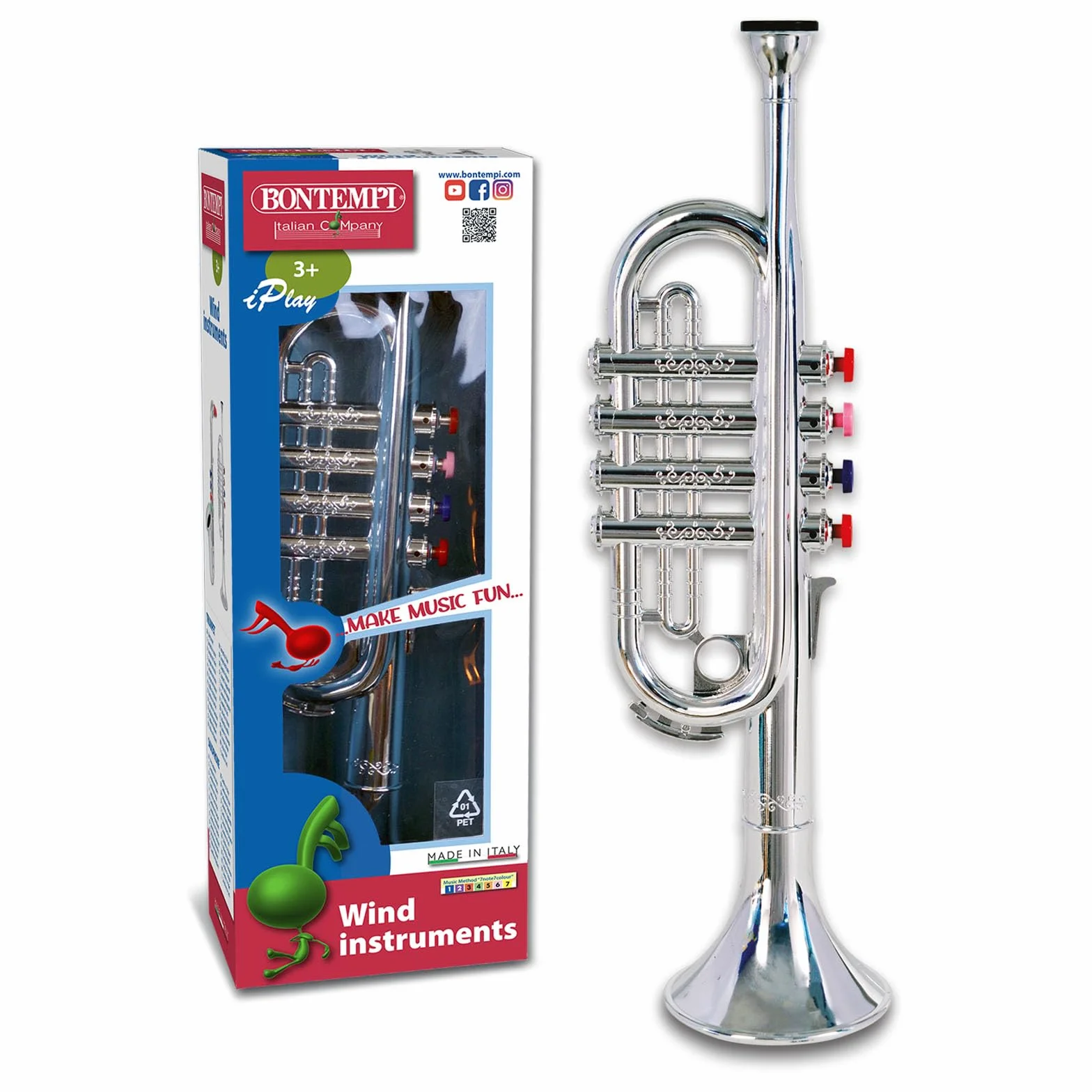 Bontempi | ChromeEcho - Tromba Cromata a 4 Note per Esplorare Nuovi Suoni con Stile