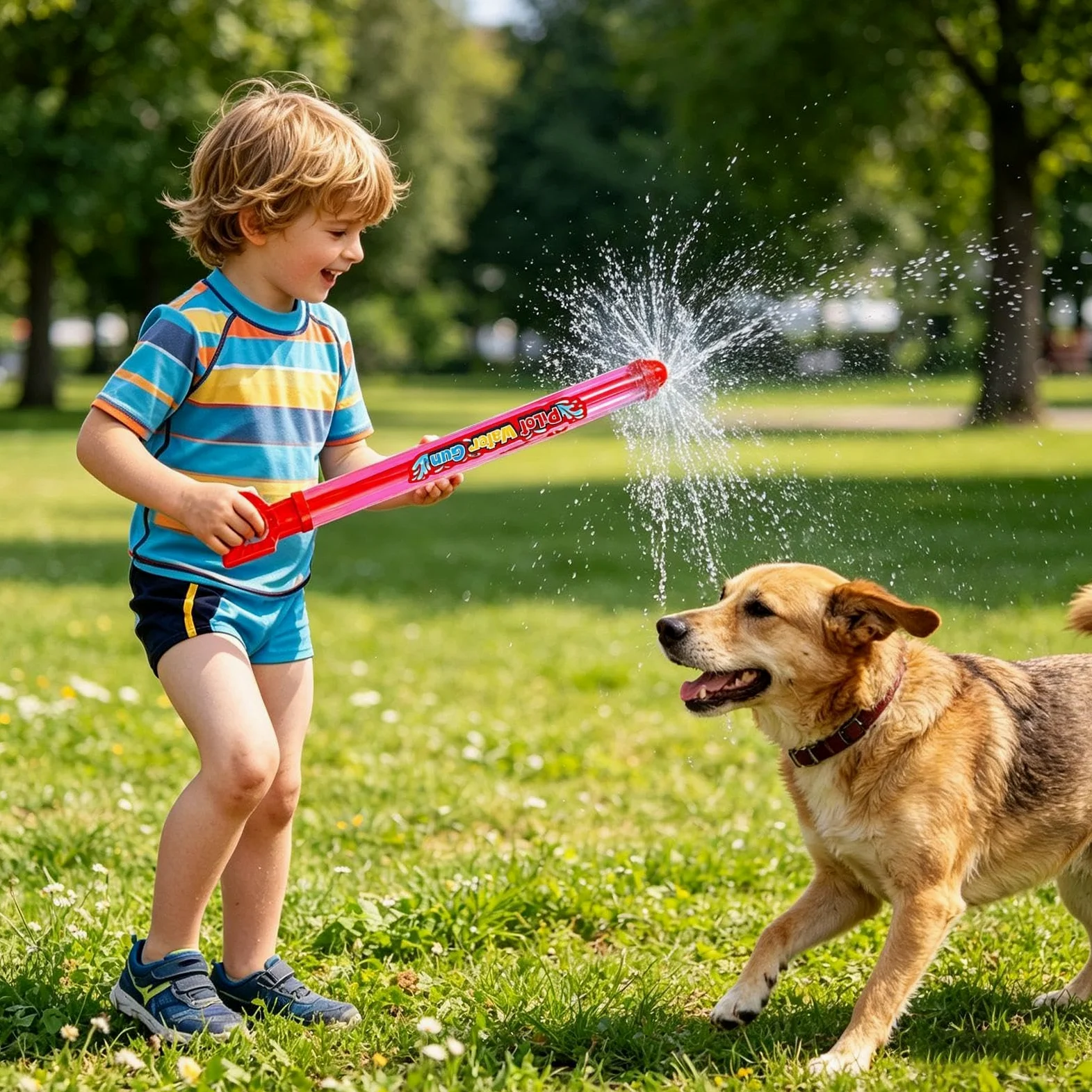 Rociador De Agua Infantil Juego De 2 Piezas De 360 Grados Interactivo Para | Pistola De Agua De Verano Infantil Para Chicos Chicas Familia Aire Libre Jardín Parque Patio Piscina Playa Baño