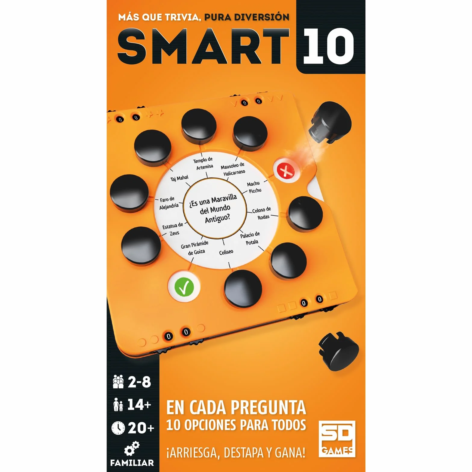 SD GAMES Juego De Mesa SD GAMES - Smart 10 - Juego De Mesa - Nueva Caja - Español