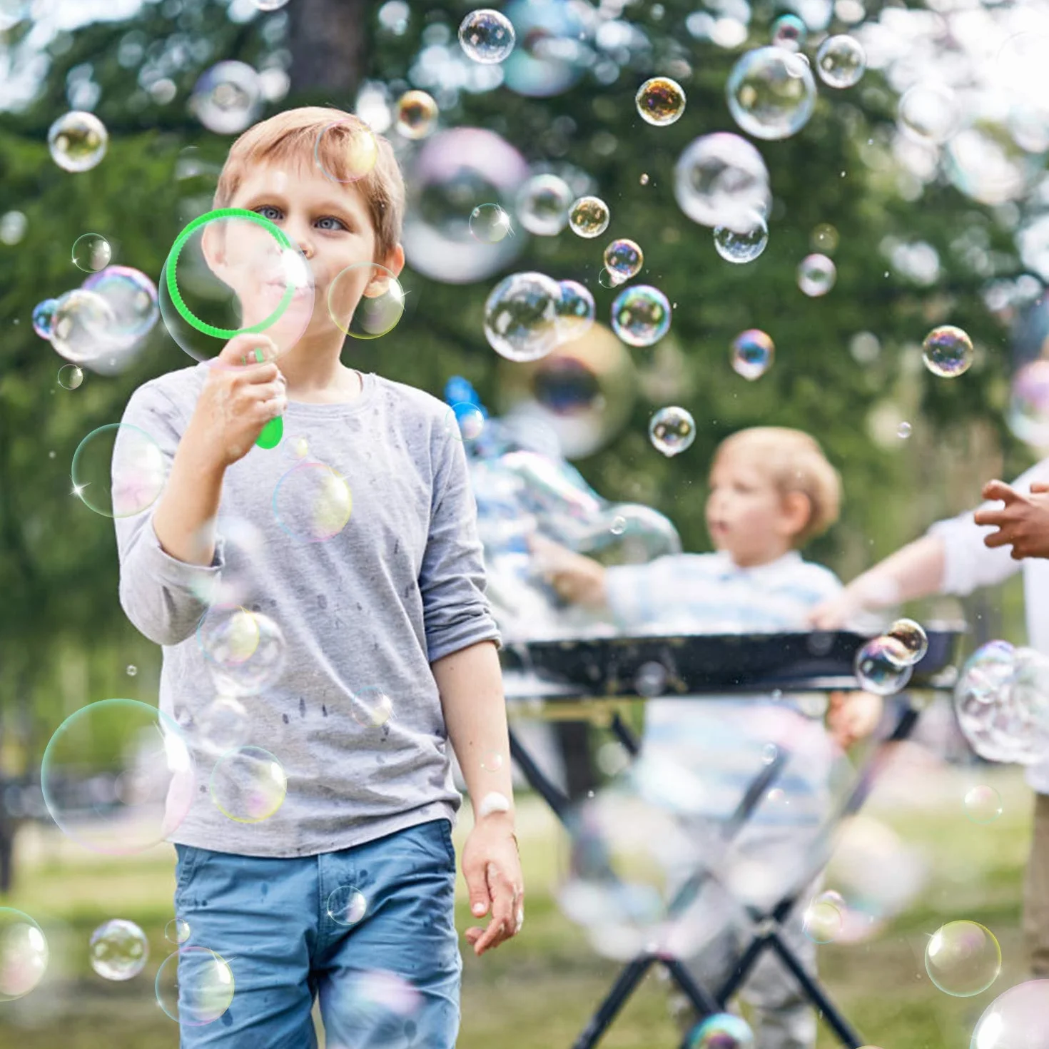 Joyibay Maquina de Burbujas, Burbujas de Jabón Kit de Varita de Burbujas Creativo Bubbles Maker para Juegos al Aire Libre en Interiores y Fiestas de Cumpleaños（20PCS）