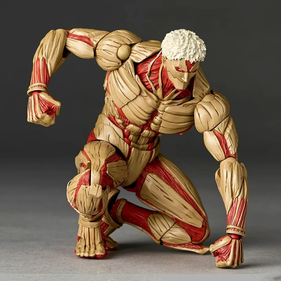 2 piezas Reiner Braun y Annie Leonhart Figura, Super Acción Estatua Pose de Lucha Titan Levi Articulaciones Movibles Modelo con Accesorios Colección Figurilla Ornamentos para Escritorio